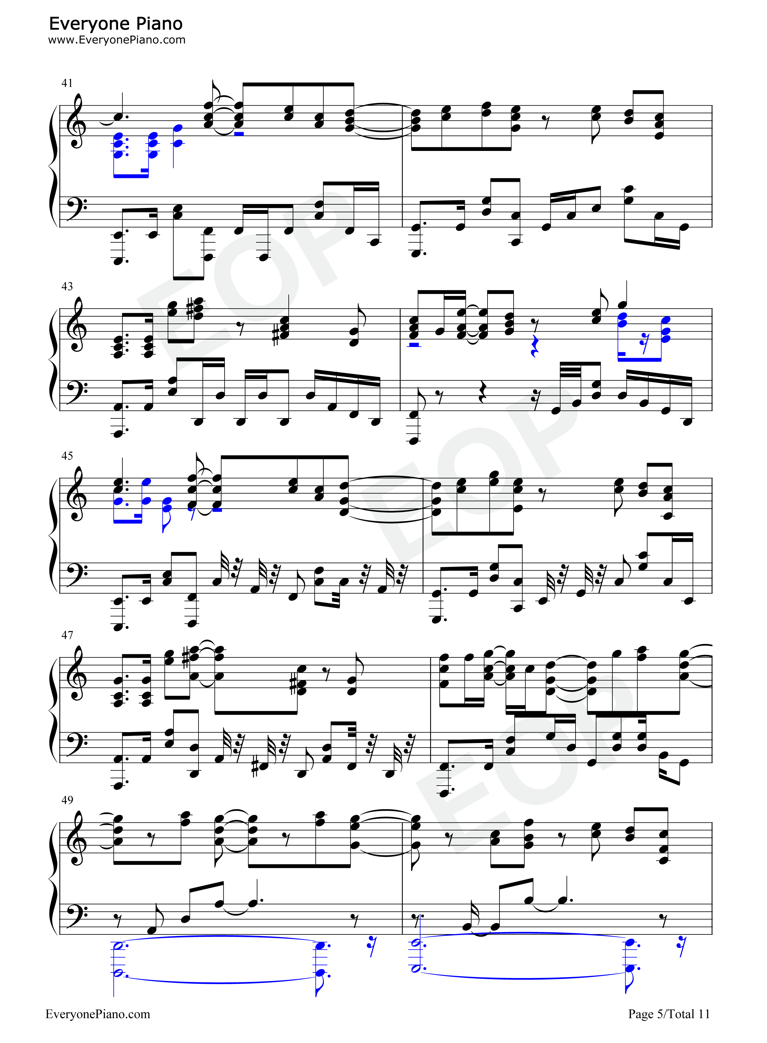 SEA_HORIZON钢琴谱_海野高中海堤社