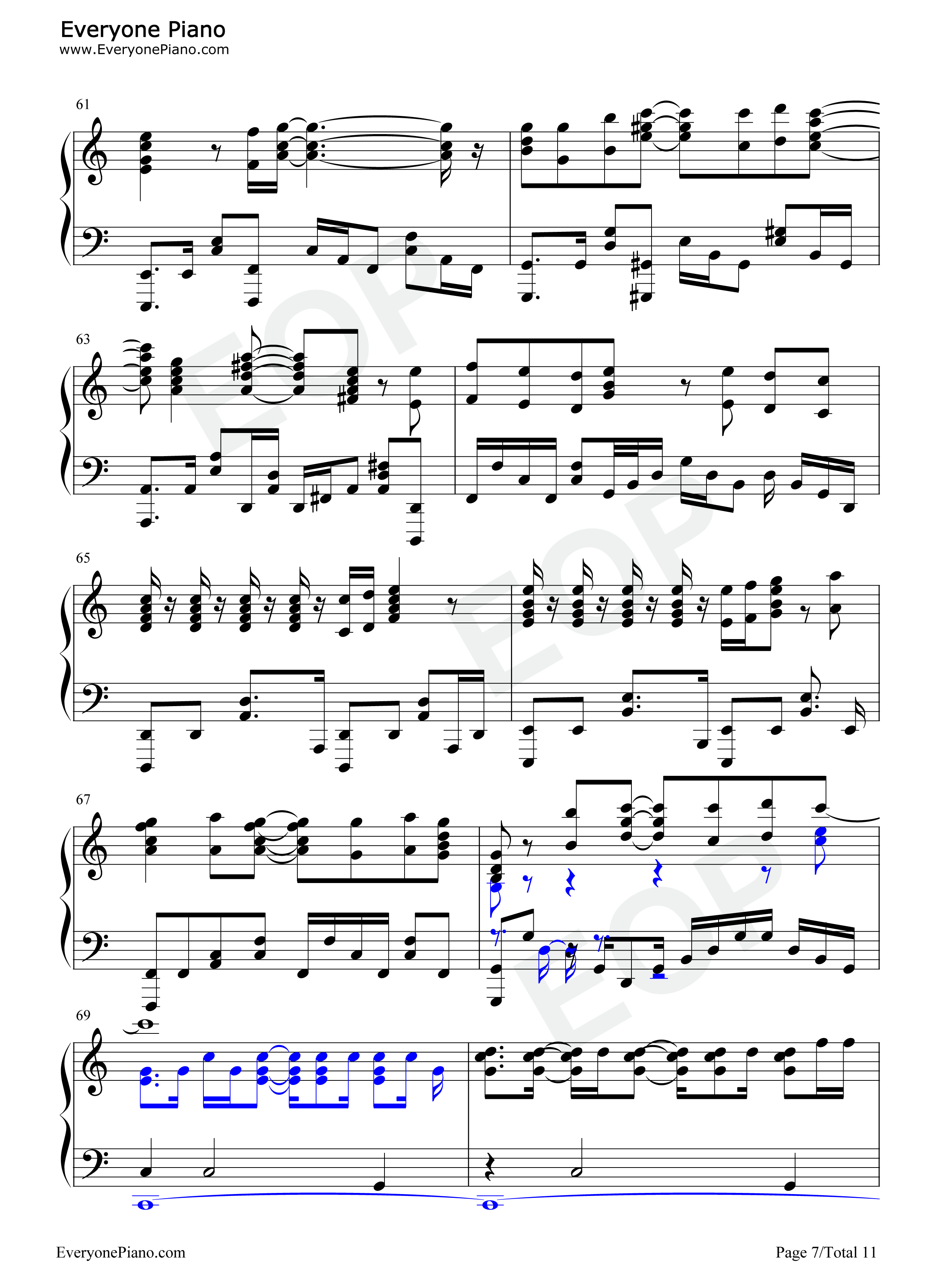 SEA_HORIZON钢琴谱_海野高中海堤社