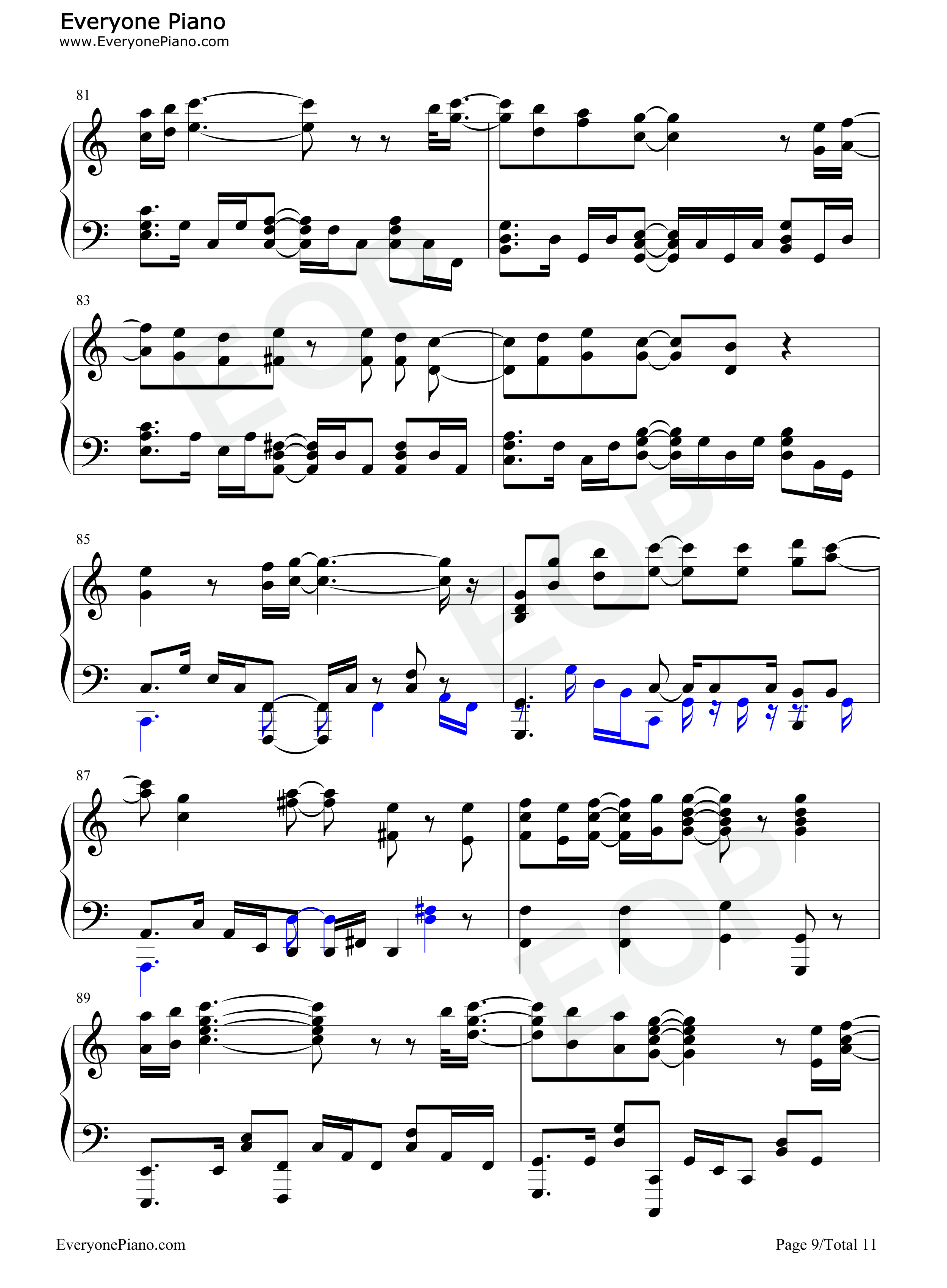 SEA_HORIZON钢琴谱_海野高中海堤社