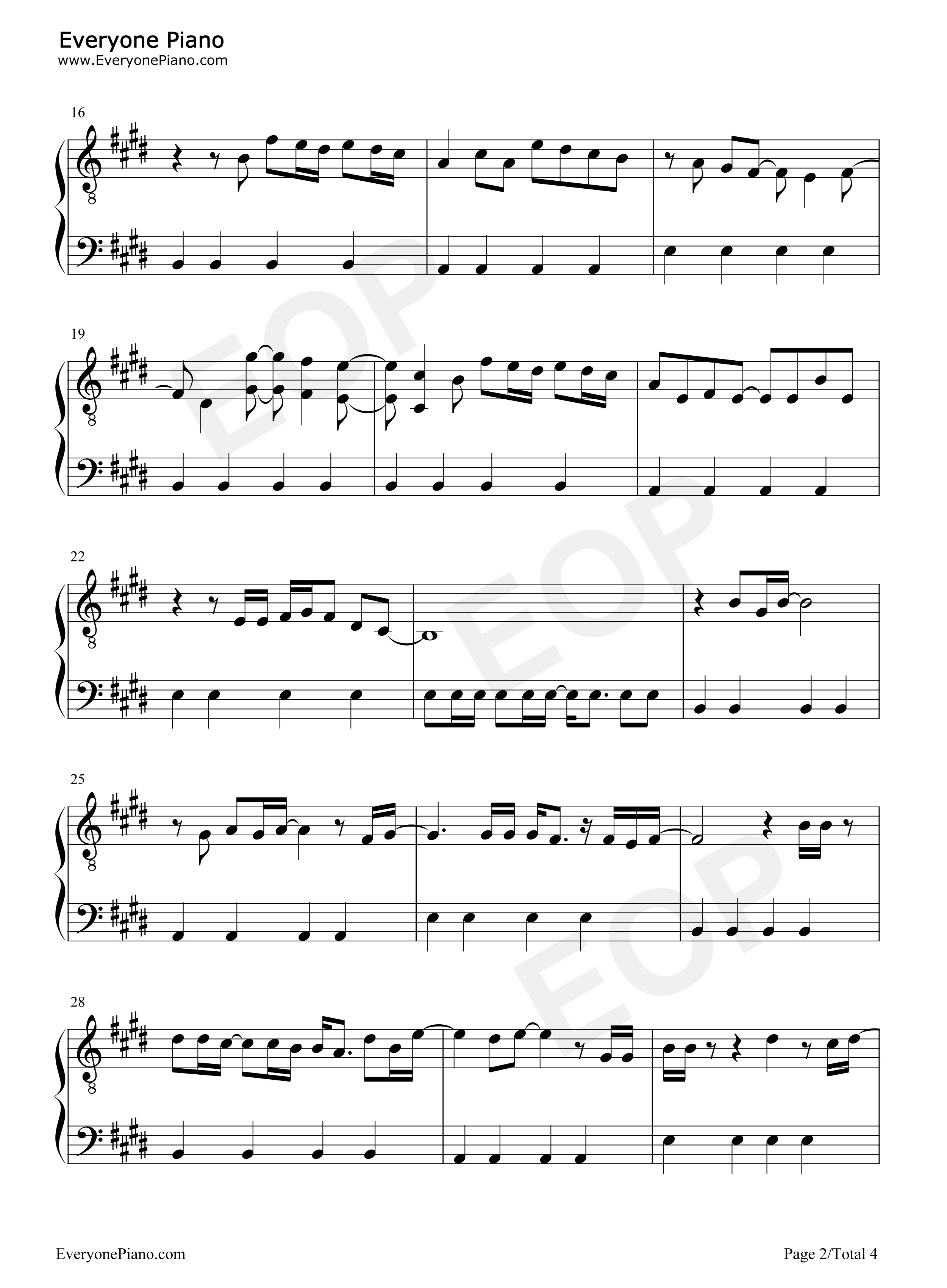 Solar_Power钢琴谱_Lorde