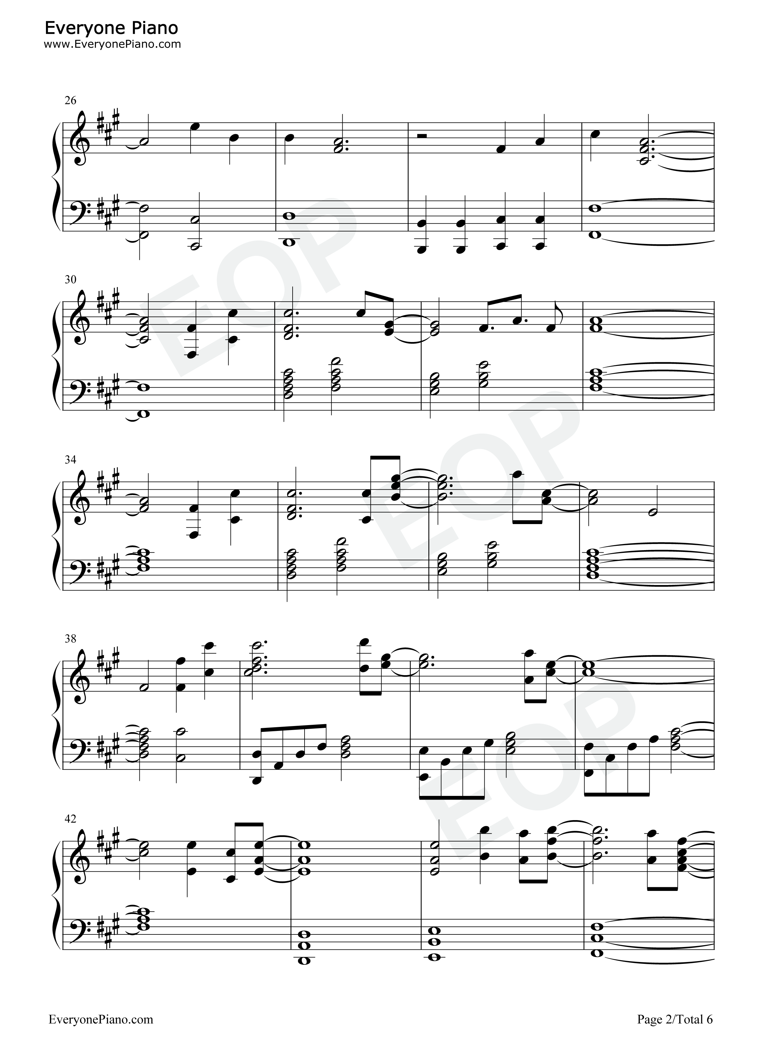 Ymniam钢琴谱_泽野弘之