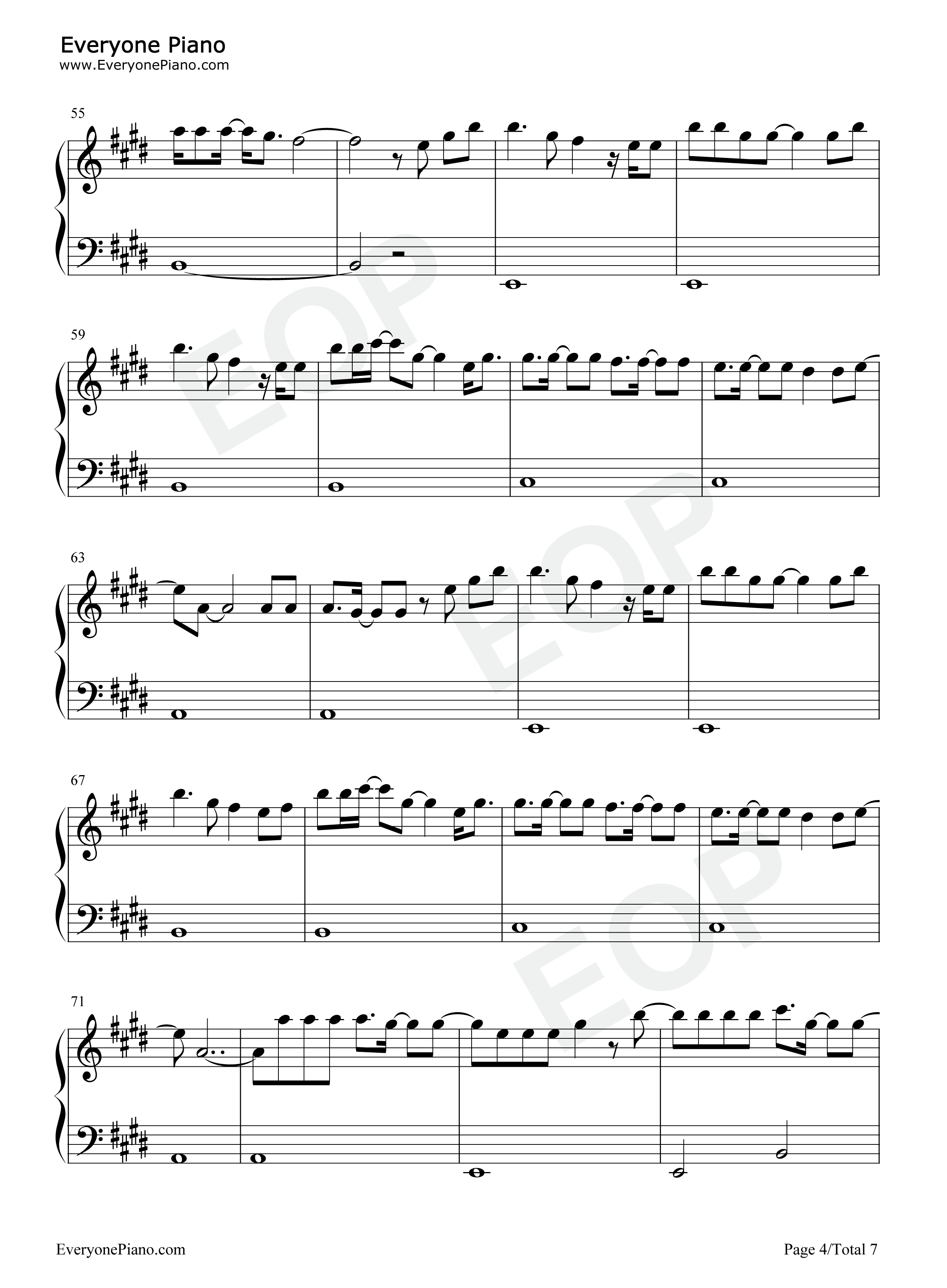 All_I_Know_So_Far钢琴谱_Pink