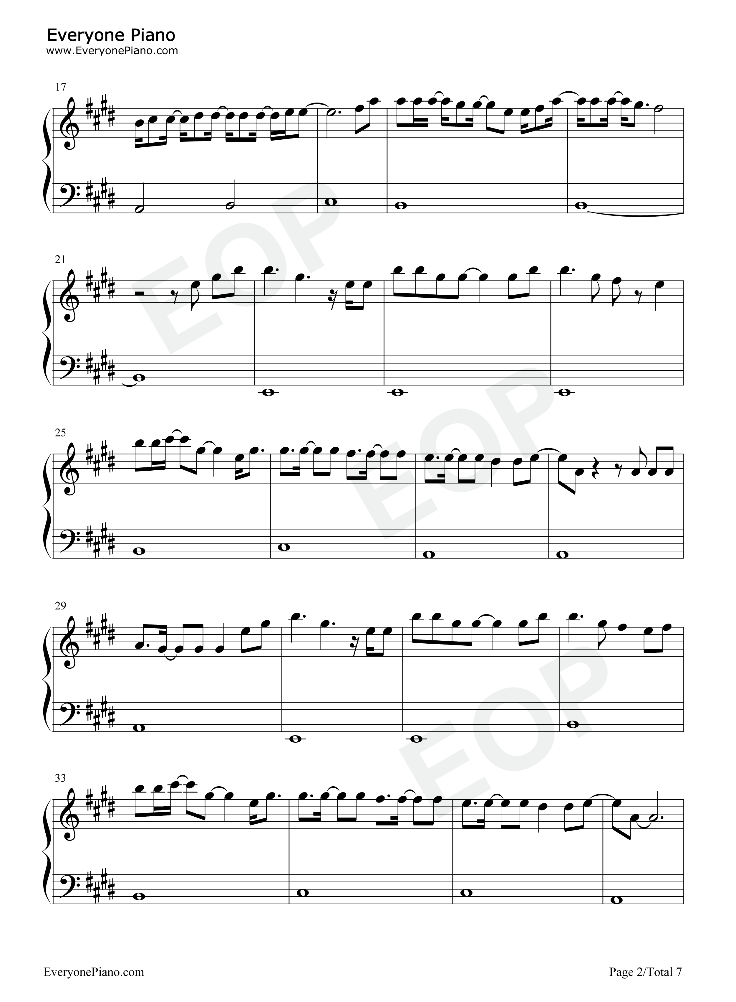 All_I_Know_So_Far钢琴谱_Pink