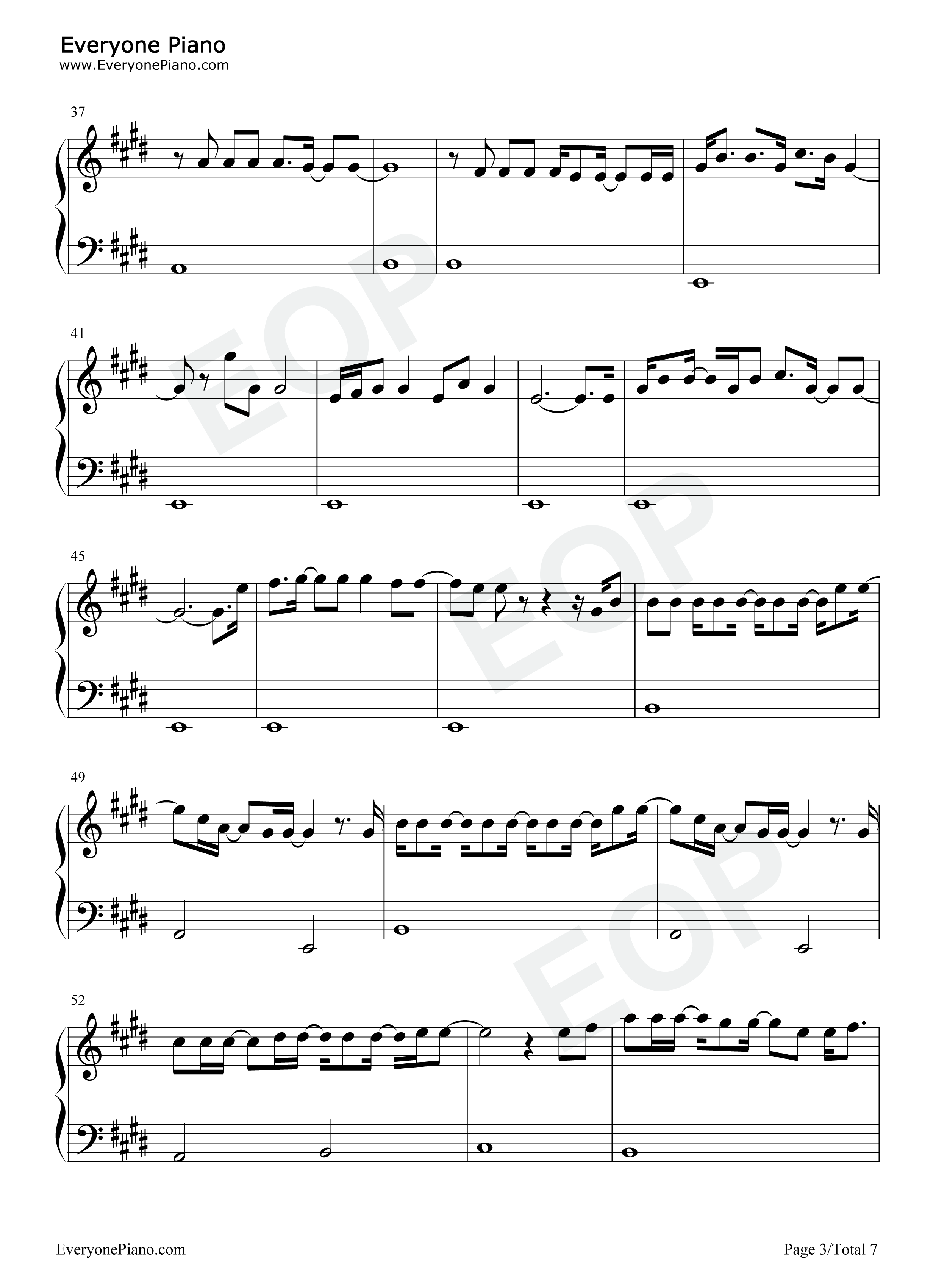 All_I_Know_So_Far钢琴谱_Pink