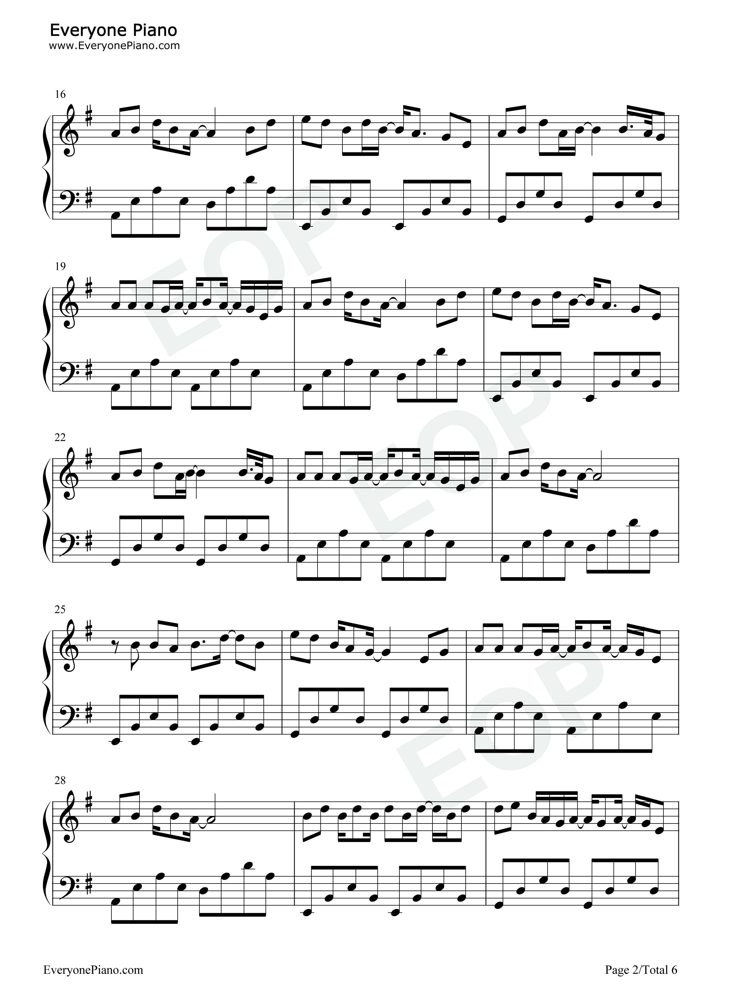 单程车票钢琴谱_伍佰