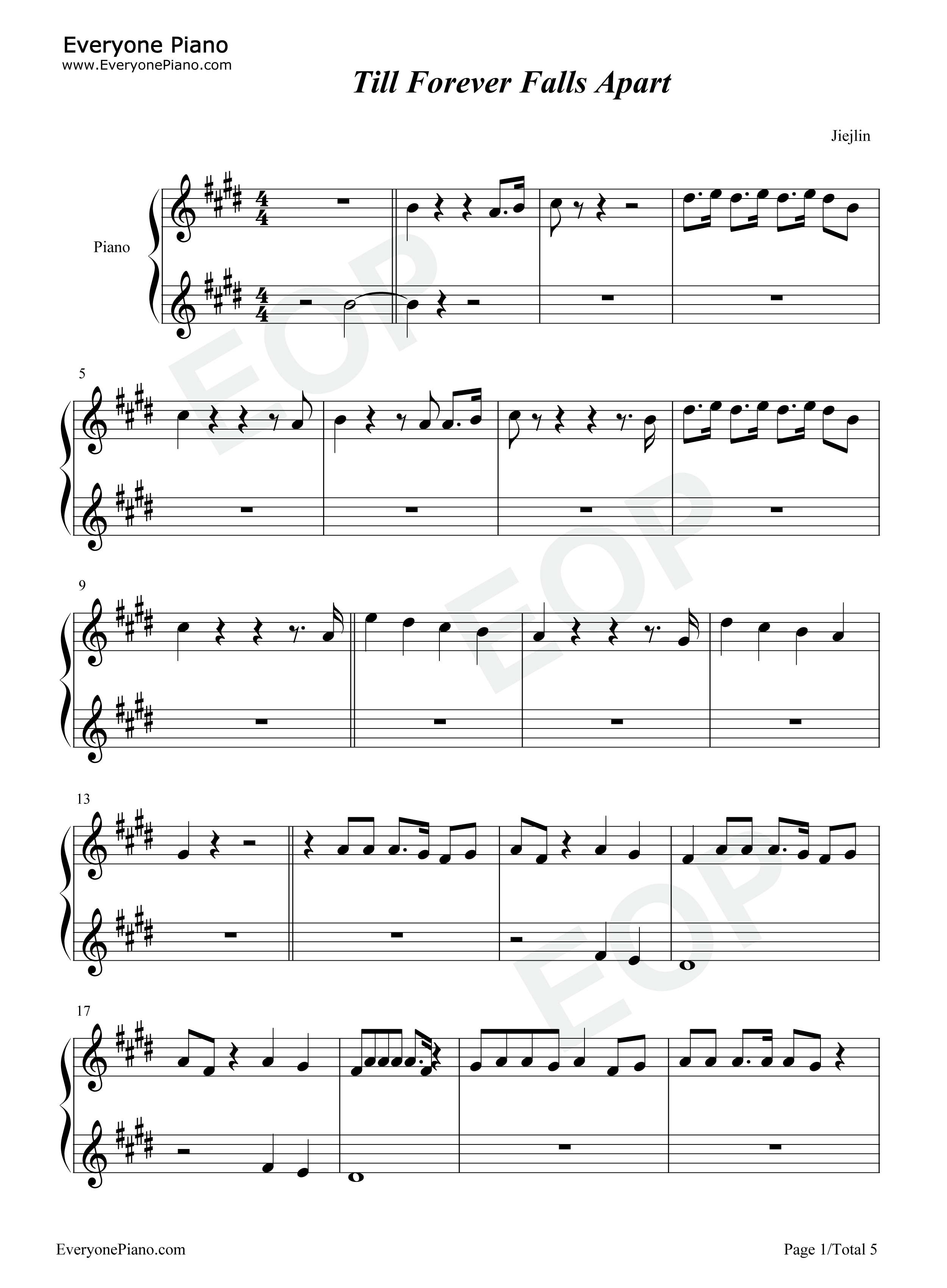 Till_Forever_Falls_Apart钢琴谱_Ashe_Finneas