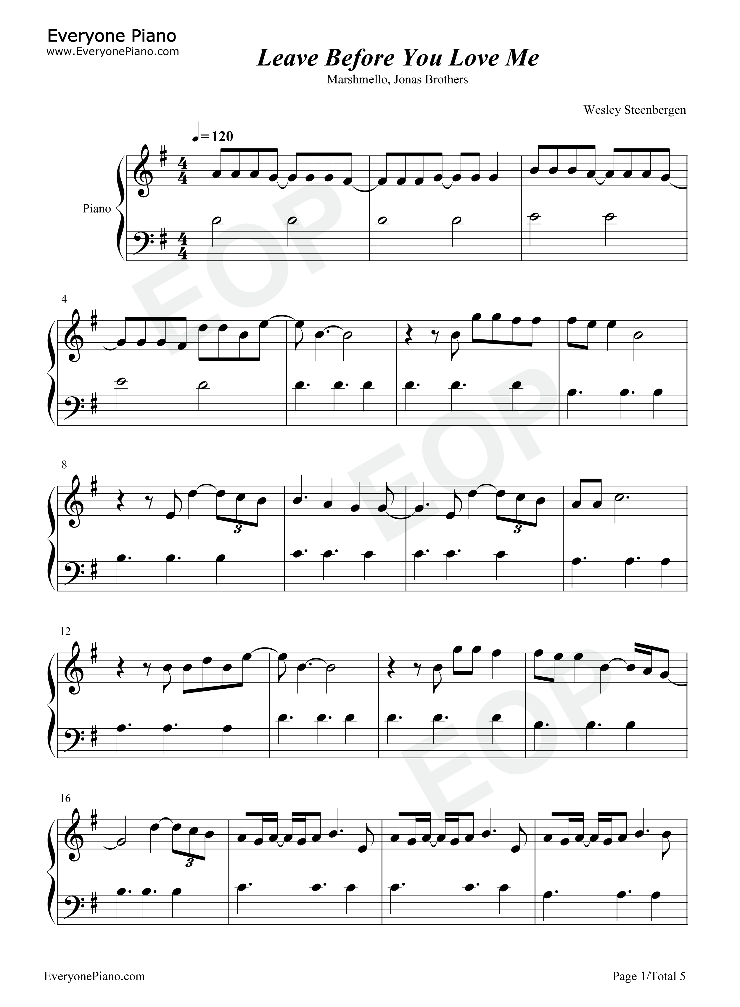 Leave_Before_You_Love_Me钢琴谱_Marshmello_Jonas_Brothers