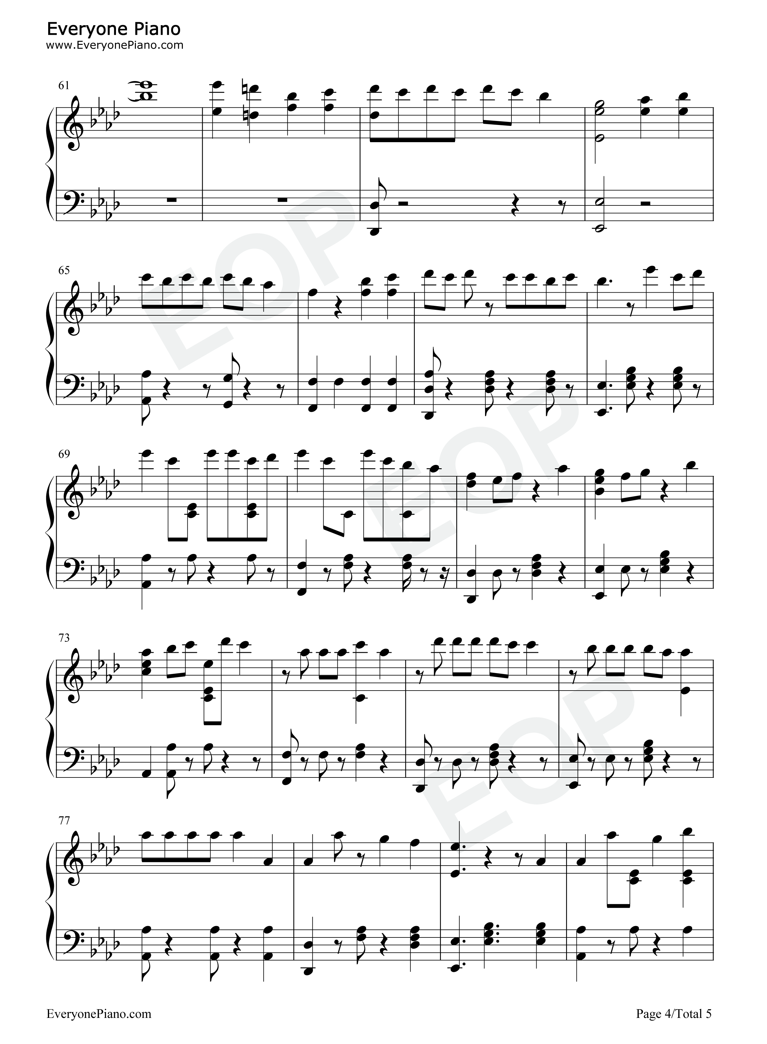 After_School钢琴谱_Weeekly