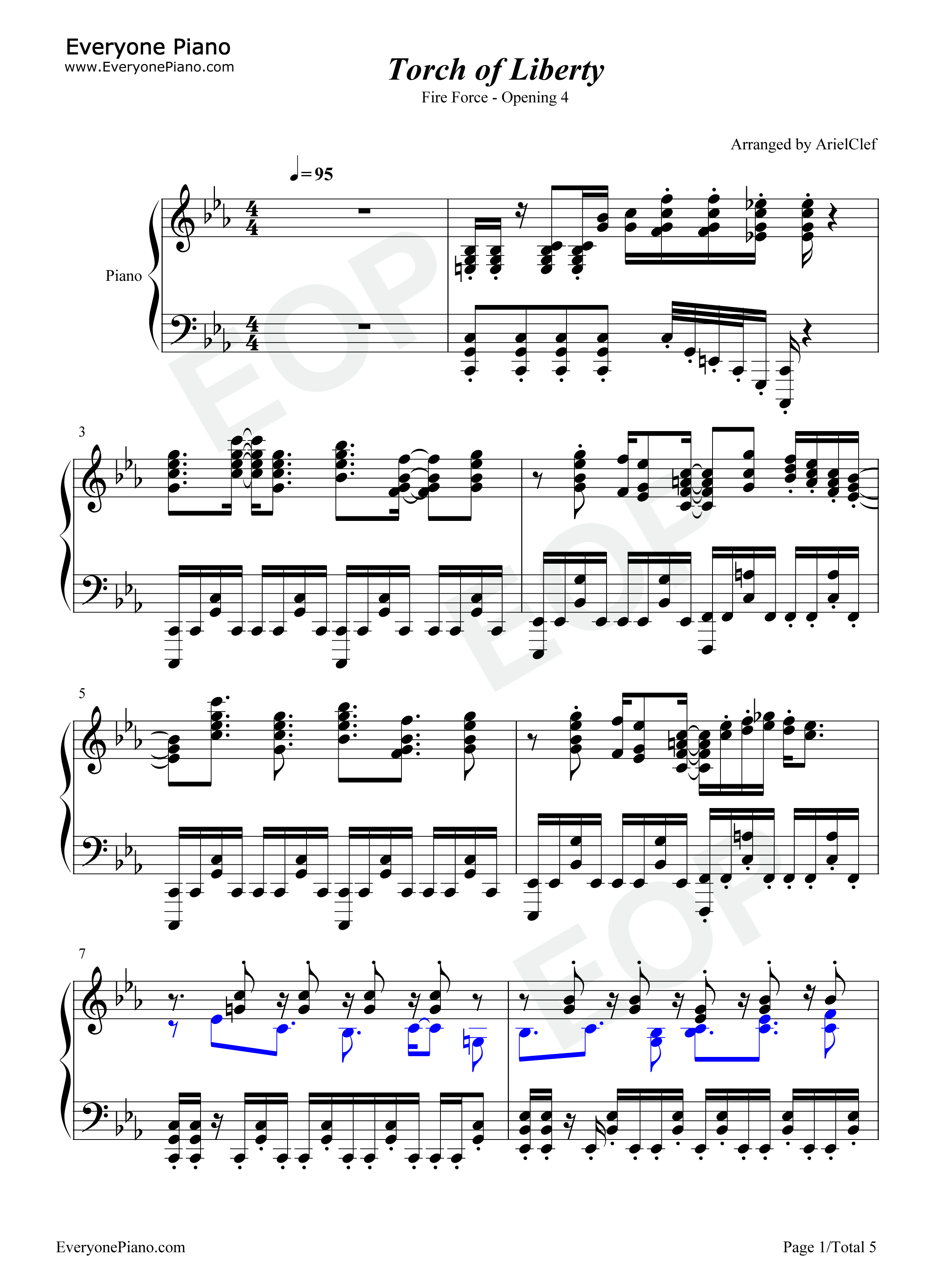 Torch_of_Liberty钢琴谱_Kana_Boon