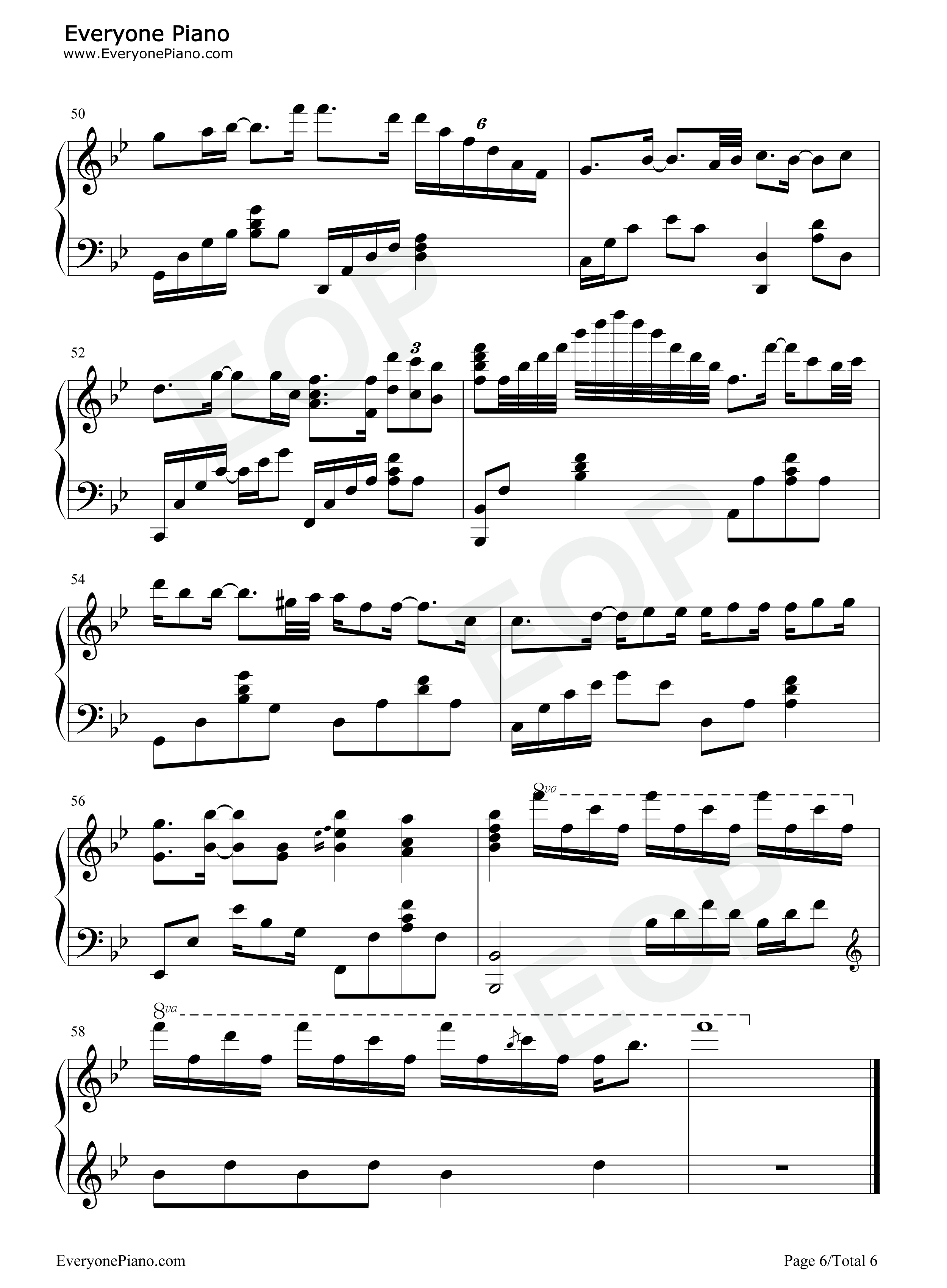 爱念钢琴谱_谭咏麟