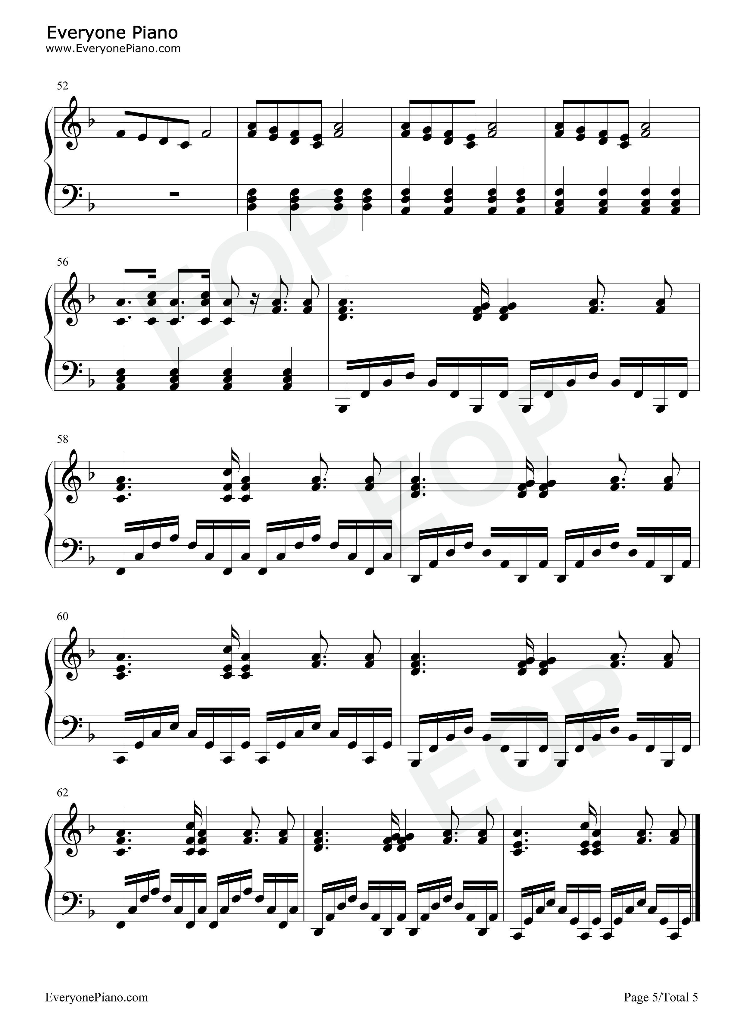 Running_with_the_Wolves钢琴谱_Aurora