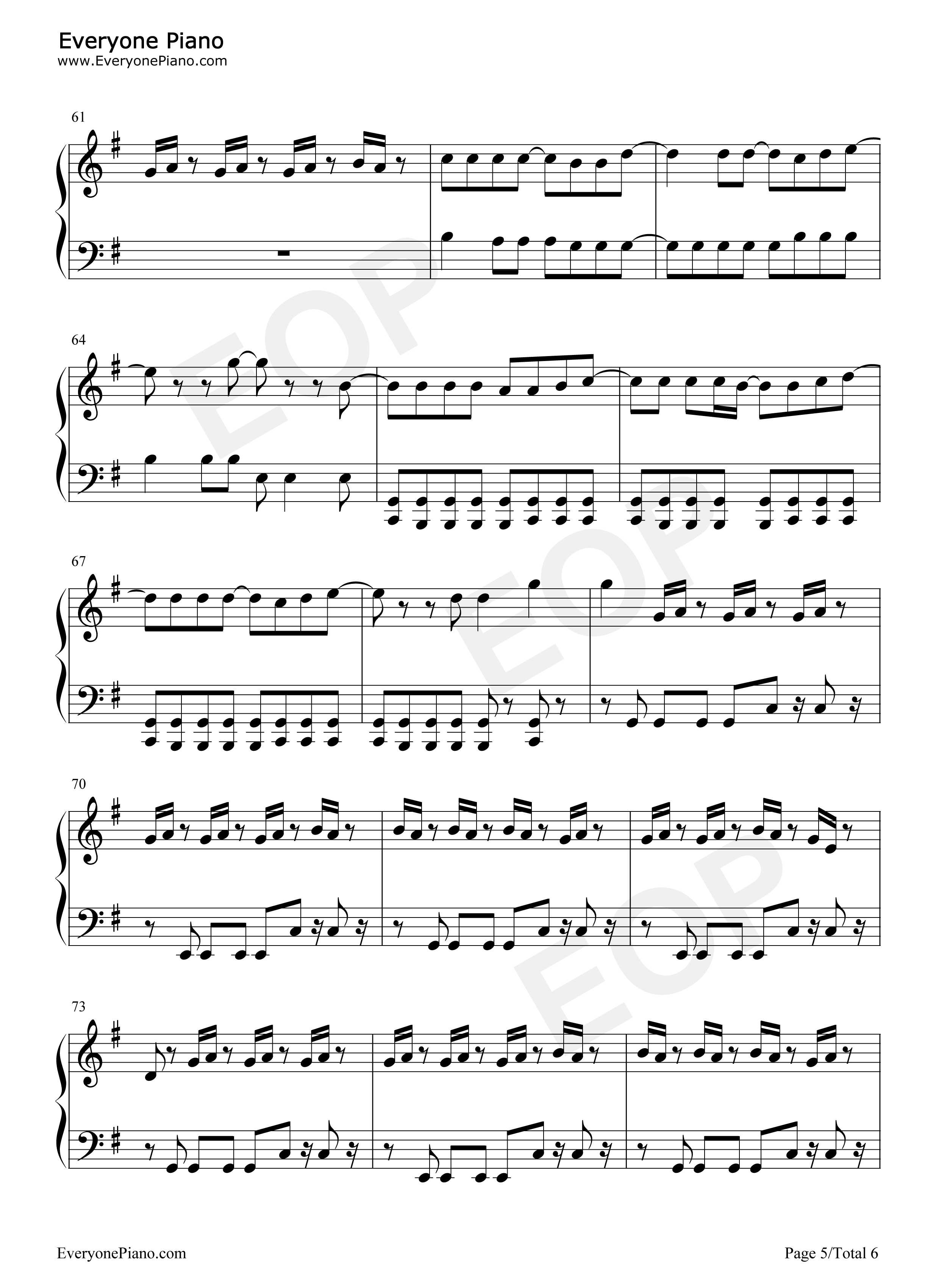 By_Your_Side钢琴谱_Calvin_Harris_Tom_Grennan