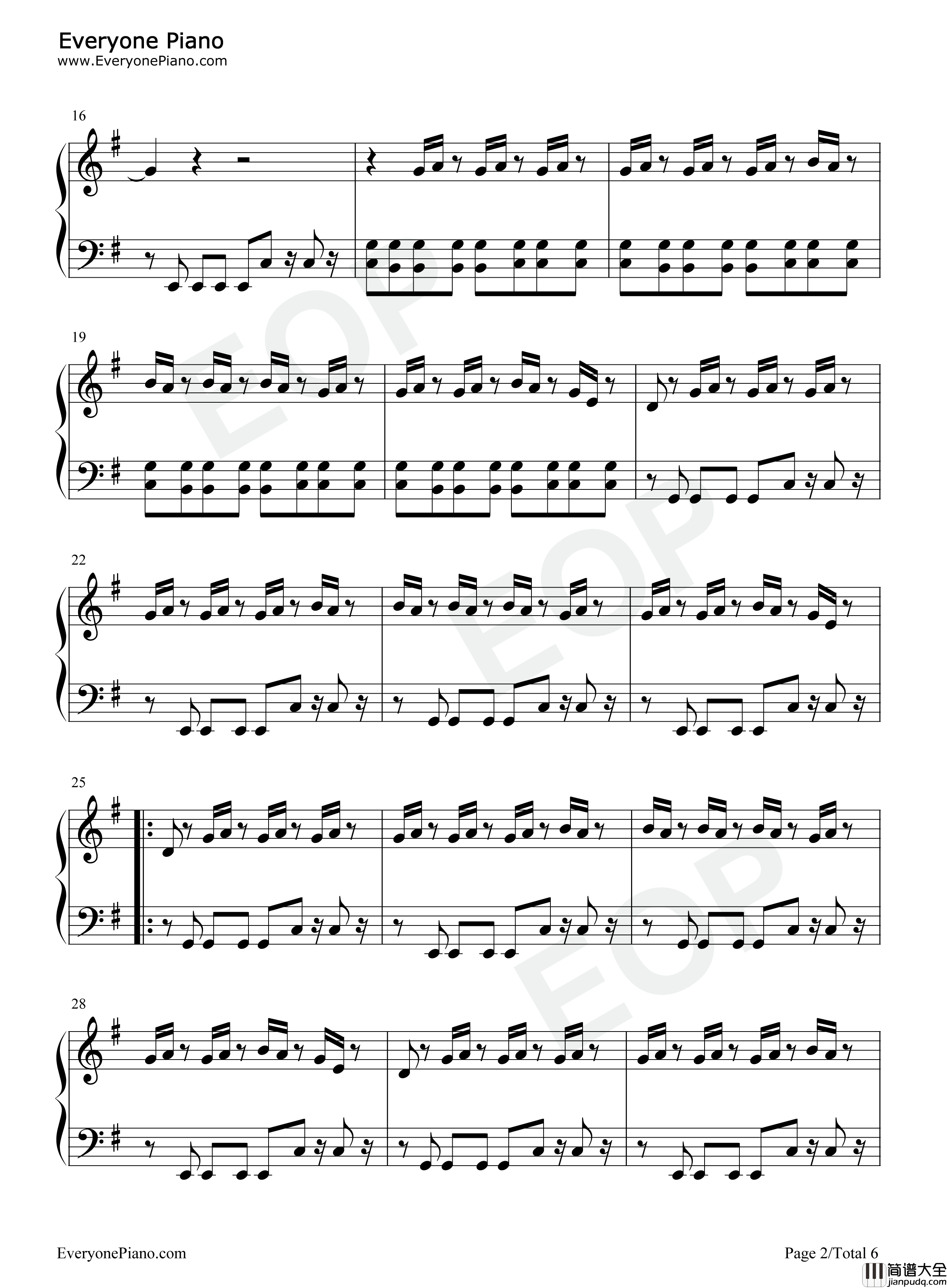 By_Your_Side钢琴谱_Calvin_Harris_Tom_Grennan