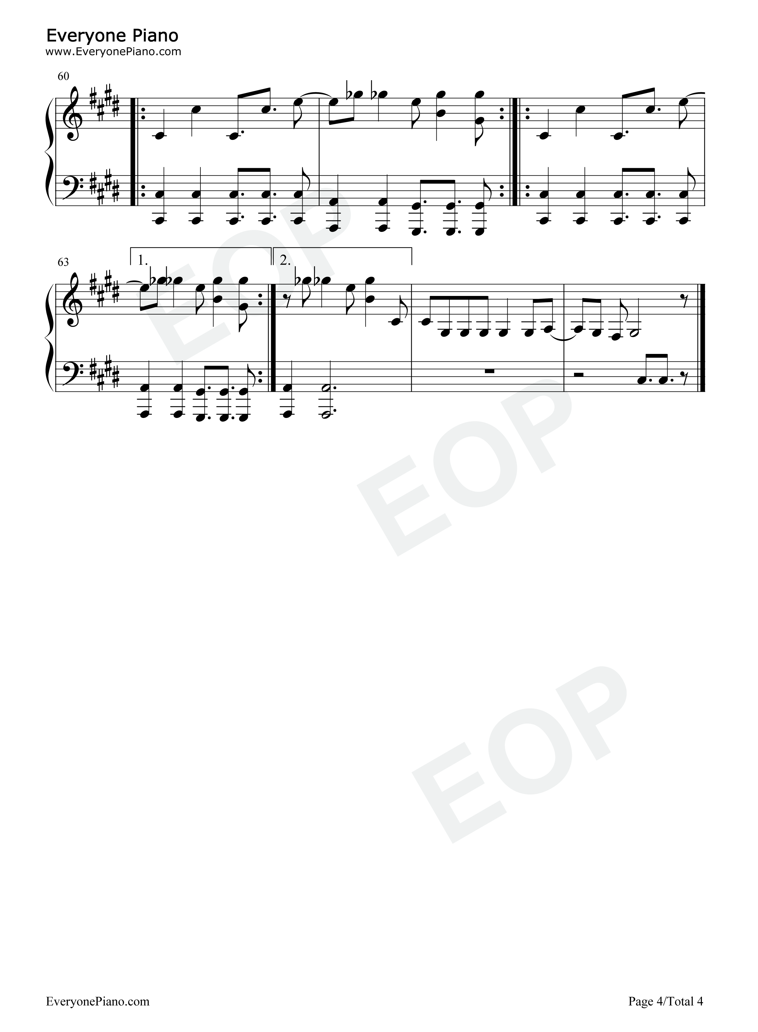 I_Wanna_Be_Your_Slave钢琴谱_Maneskin