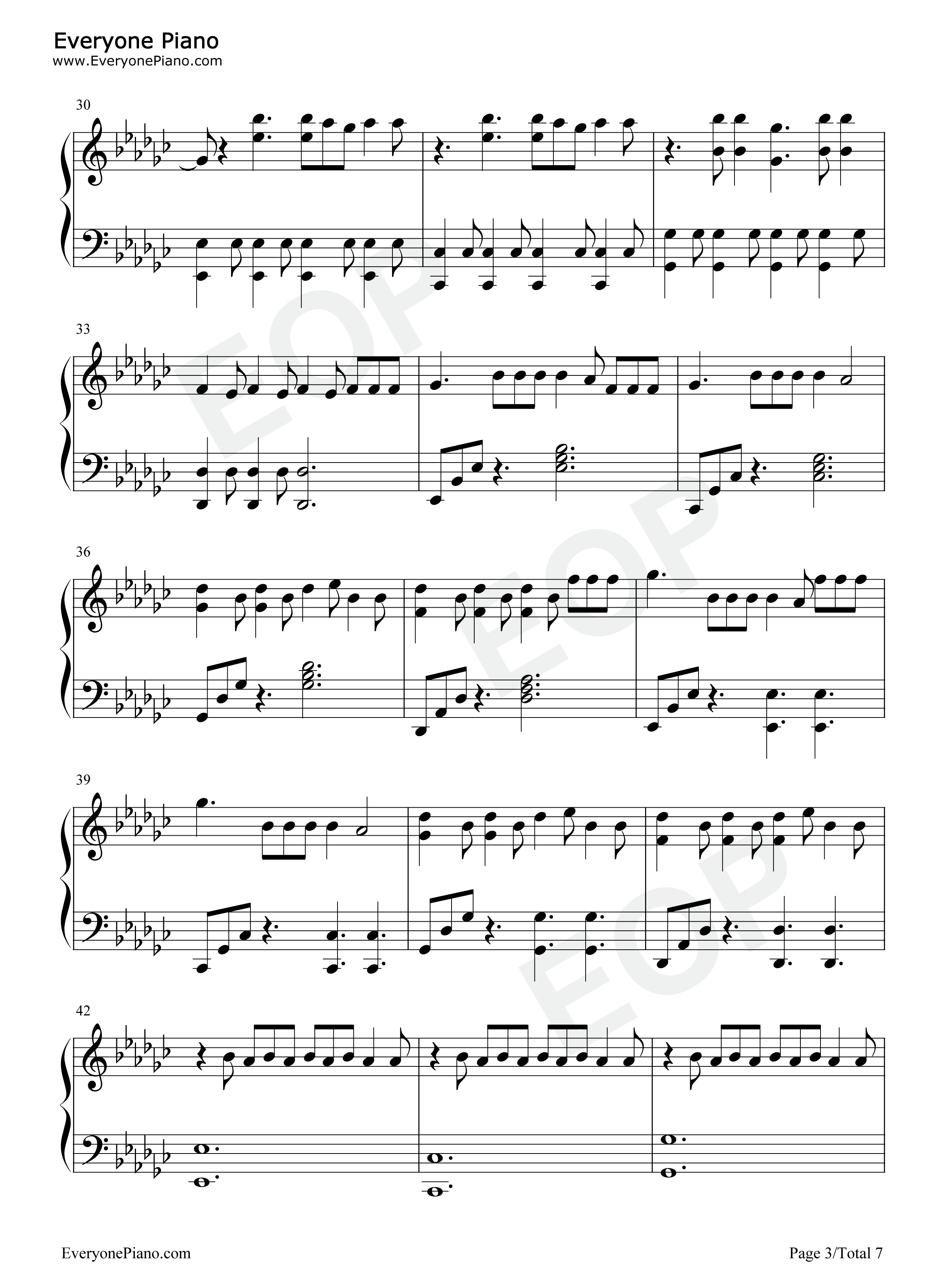 9_and_Three_Quarters_Run_Away钢琴谱_TXT