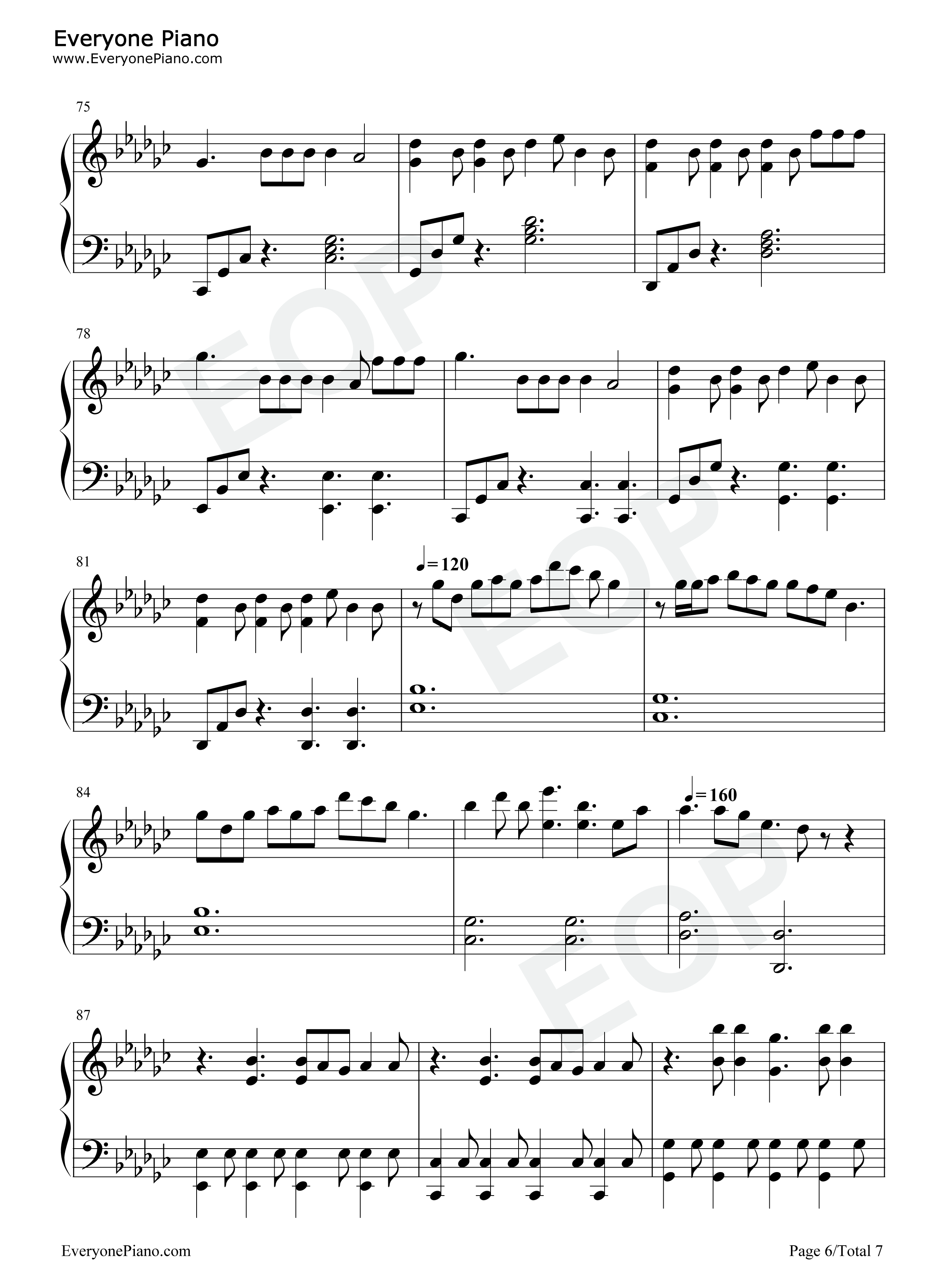 9_and_Three_Quarters_Run_Away钢琴谱_TXT