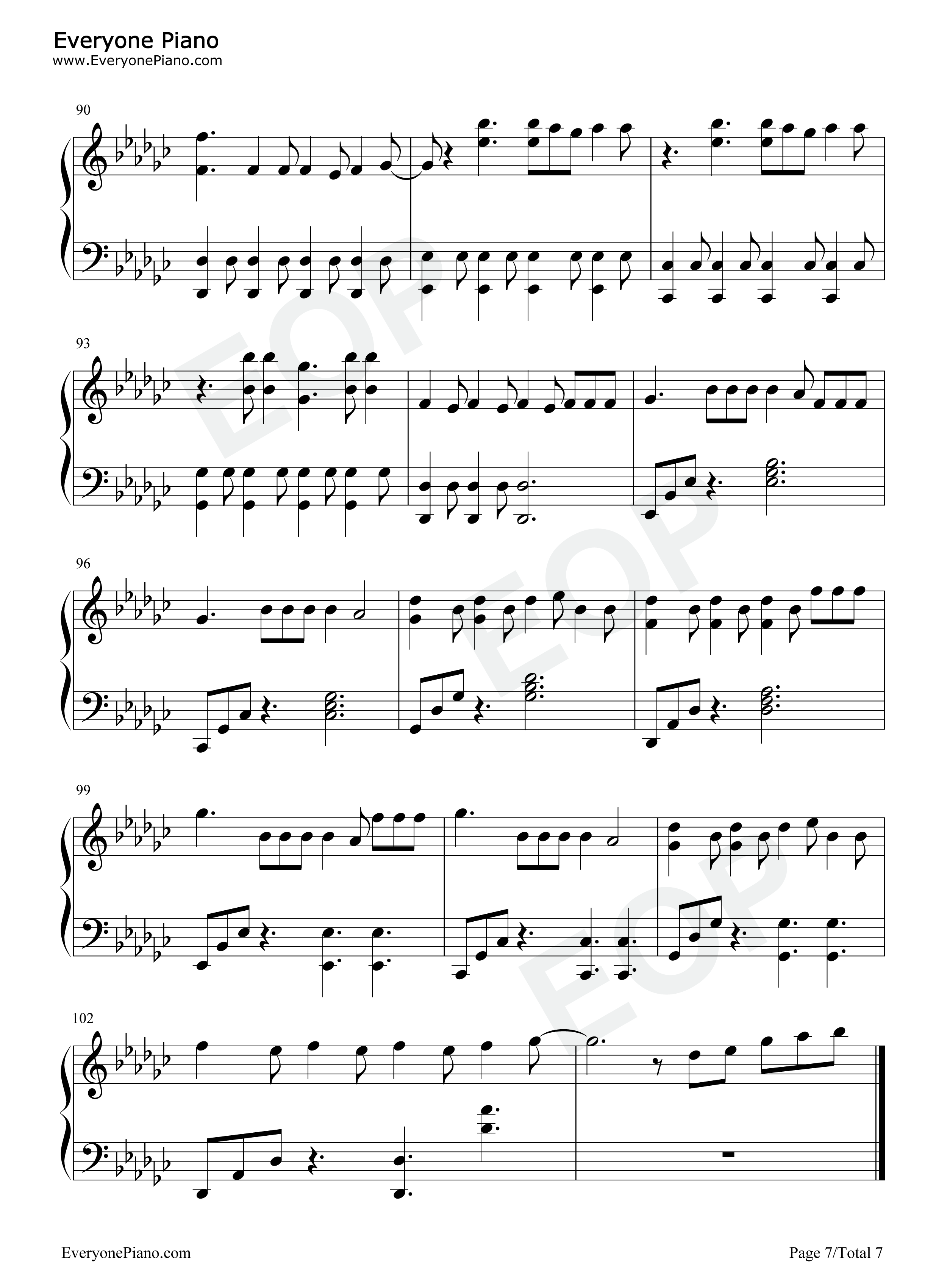 9_and_Three_Quarters_Run_Away钢琴谱_TXT