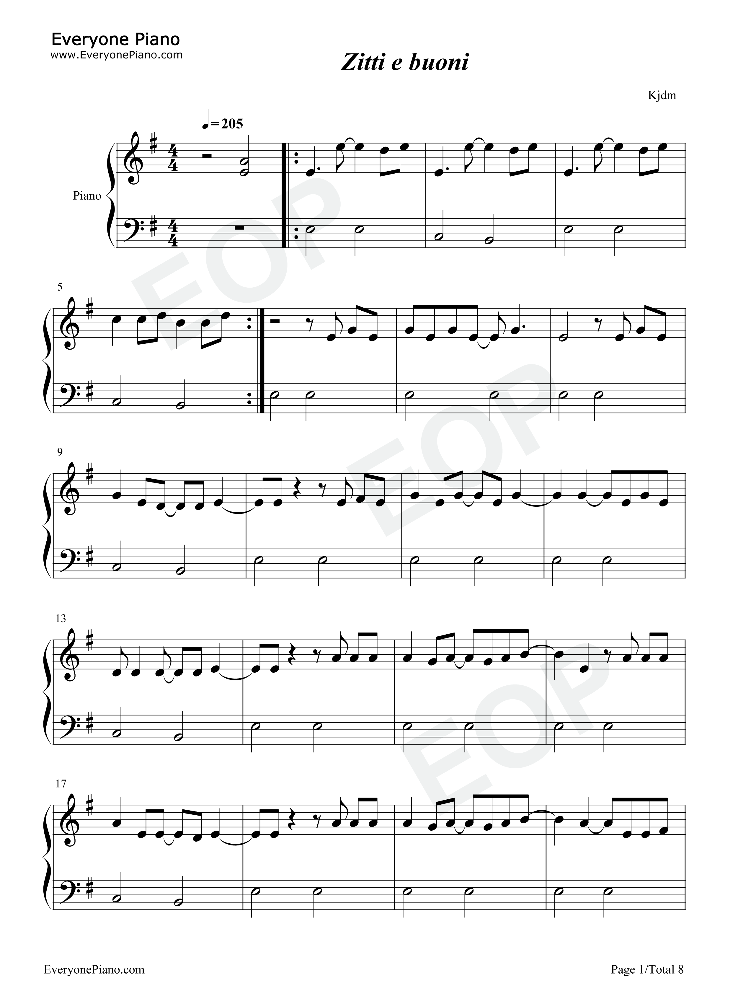 Zitti_e_buoni钢琴谱_Maneskin