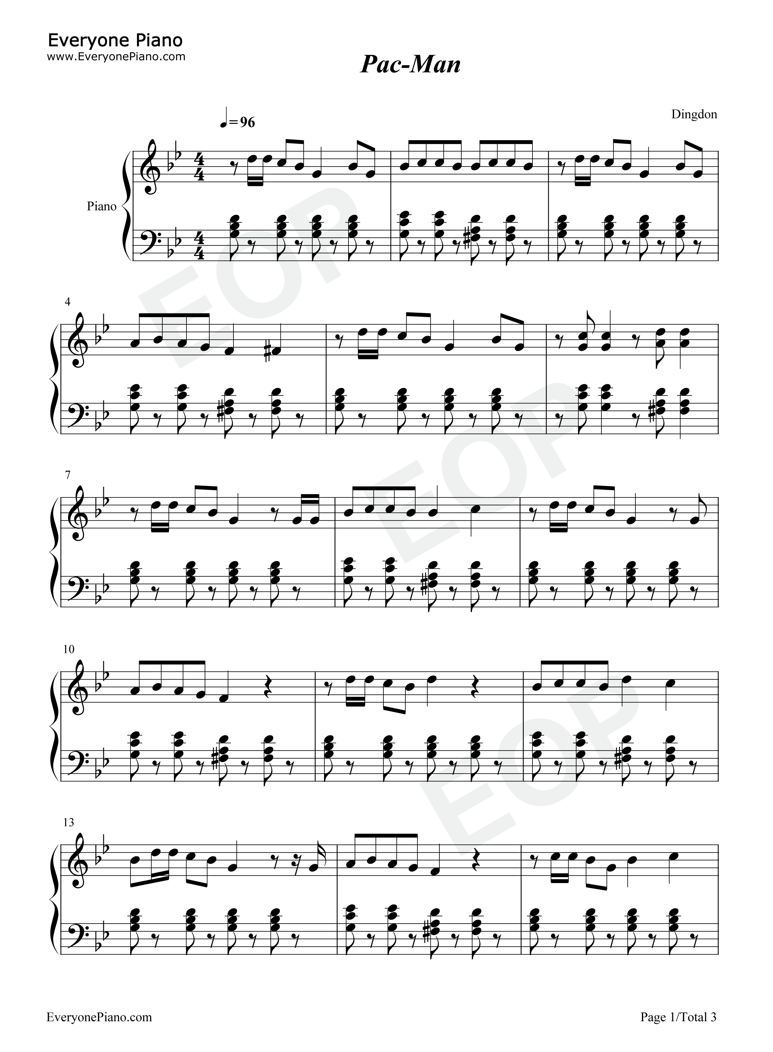 Pac钢琴谱_Gorillaz_Schoolboy_Q