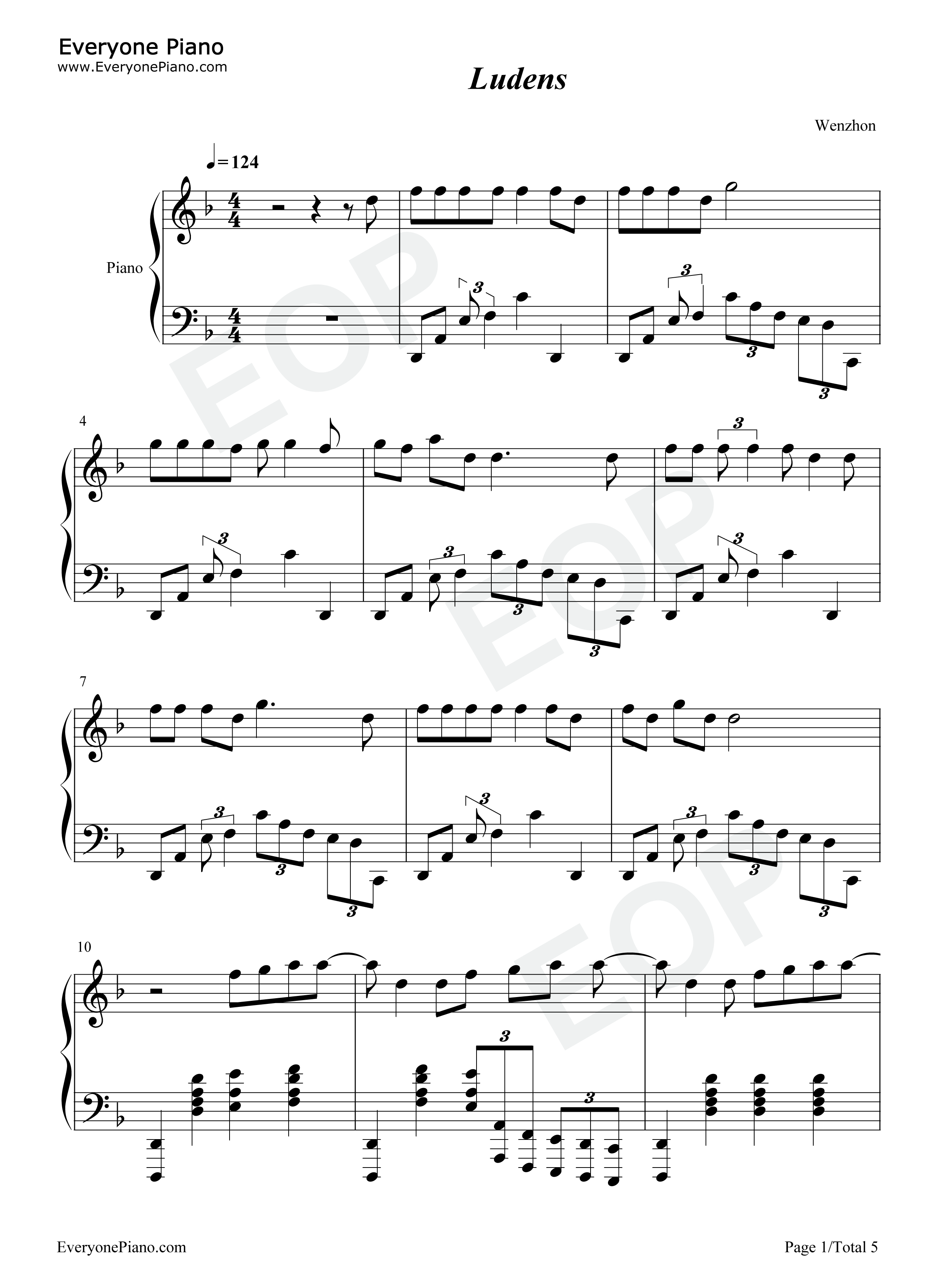 Ludens钢琴谱_Bring_Me_the_Horizon