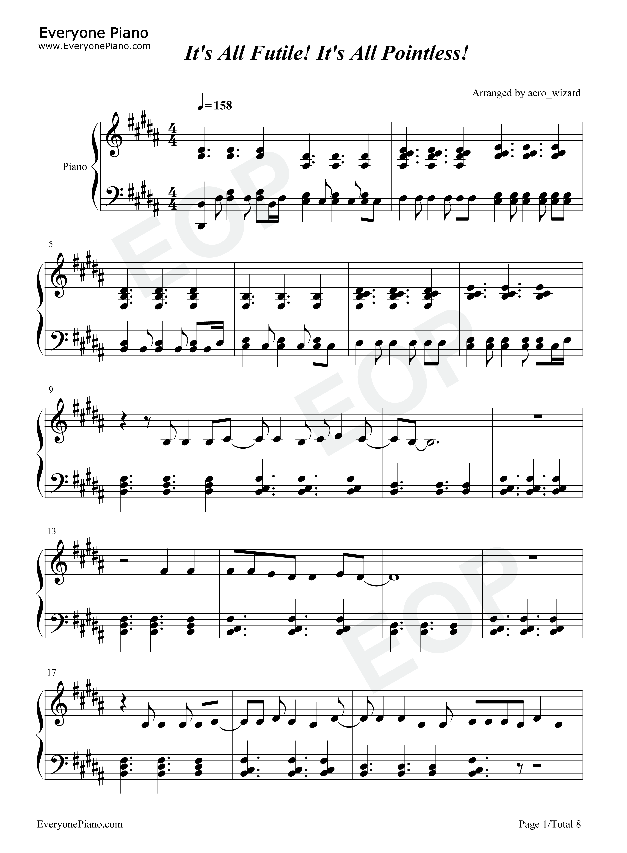 Its_All_Futile_Its_All_Pointless钢琴谱_Wilbur_Soot