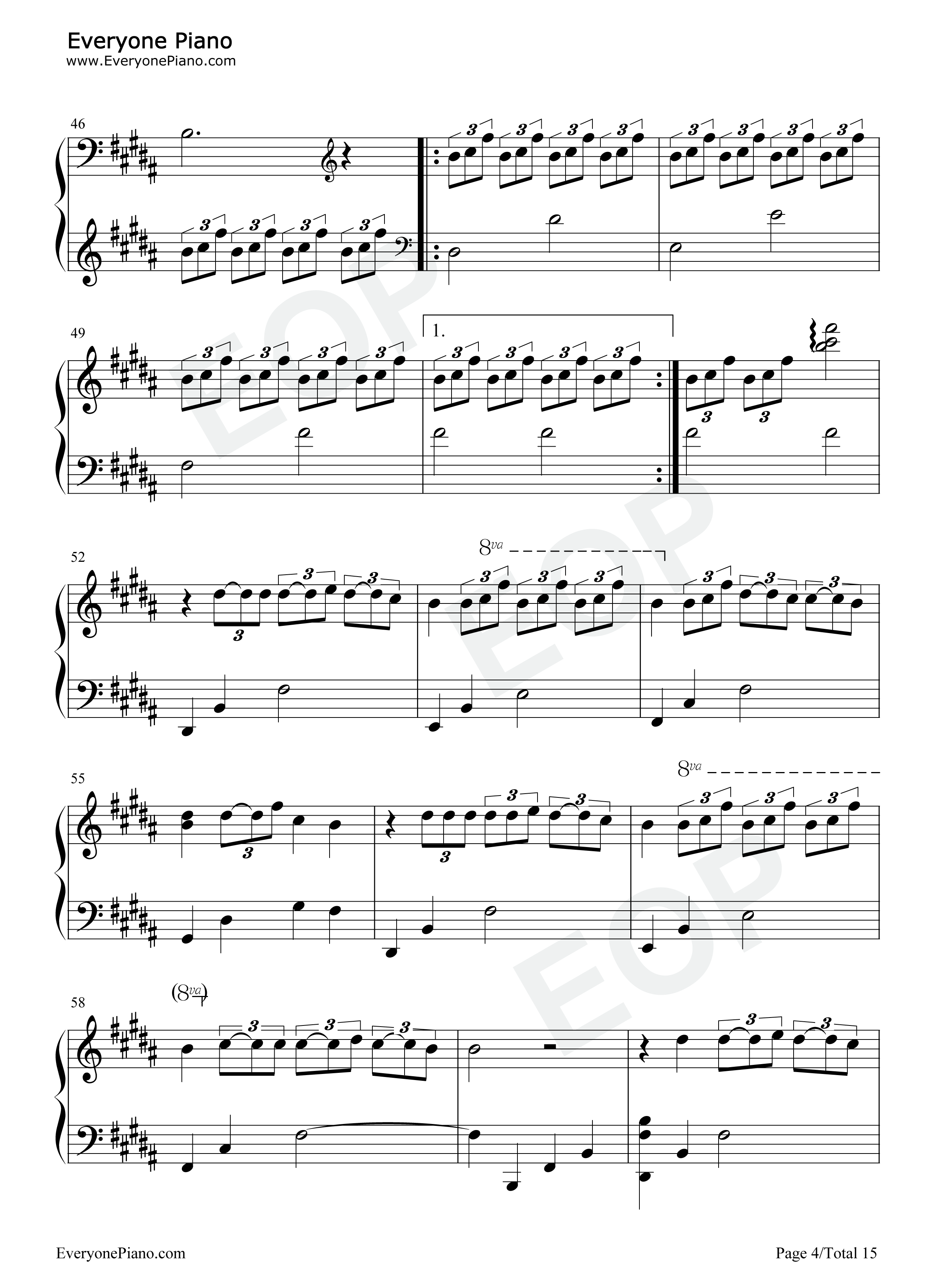 スパークル钢琴谱_RADWIMPS