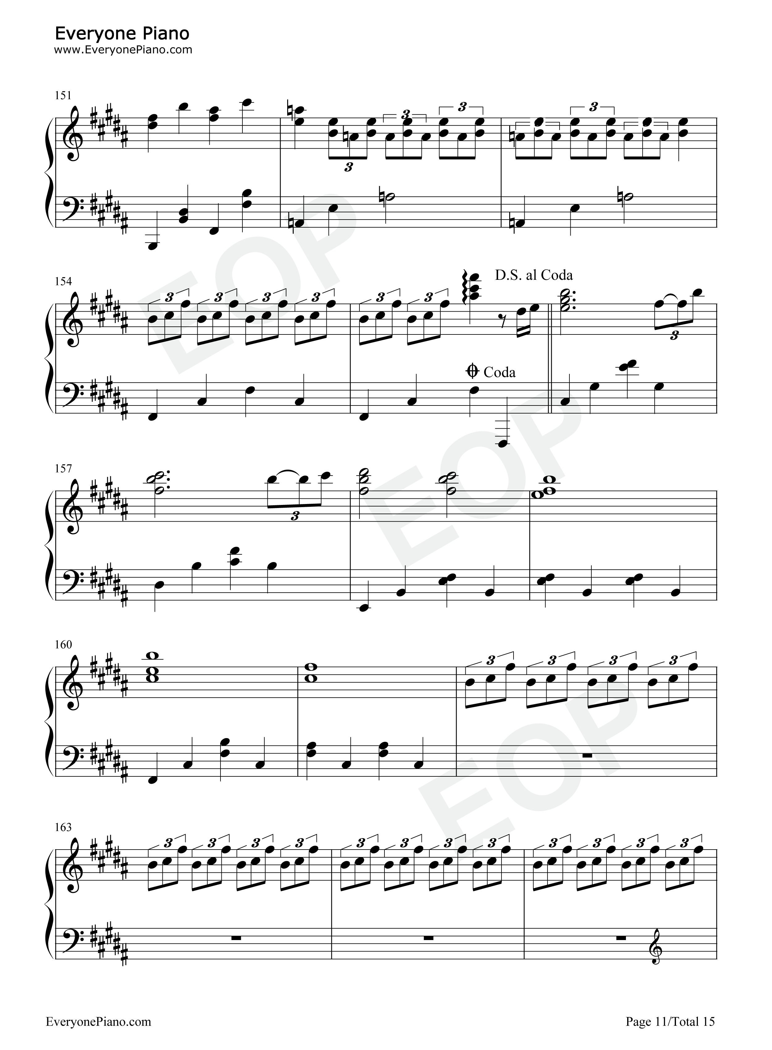 スパークル钢琴谱_RADWIMPS