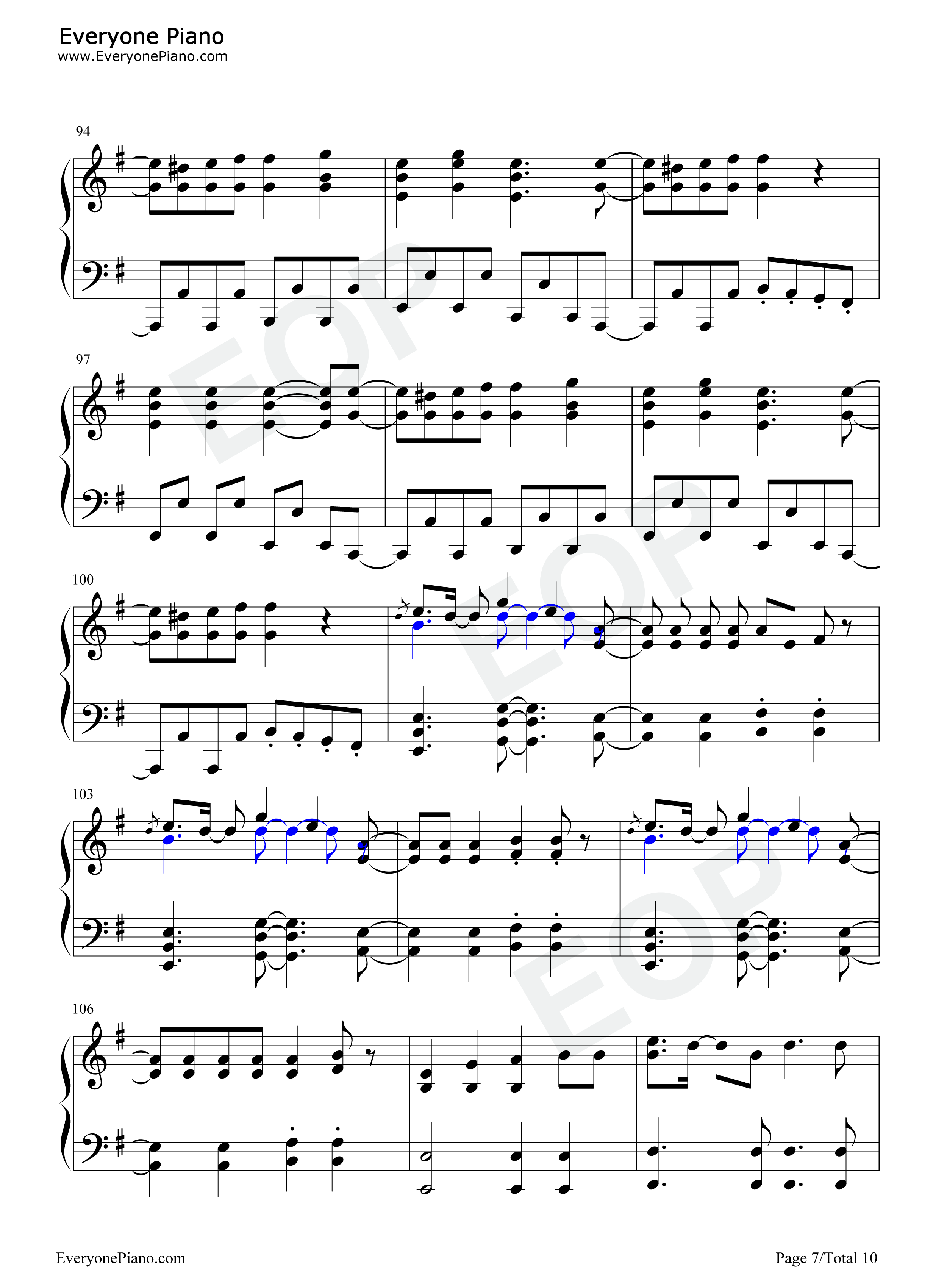 Peacock_Epoch钢琴谱_浦岛坂田船