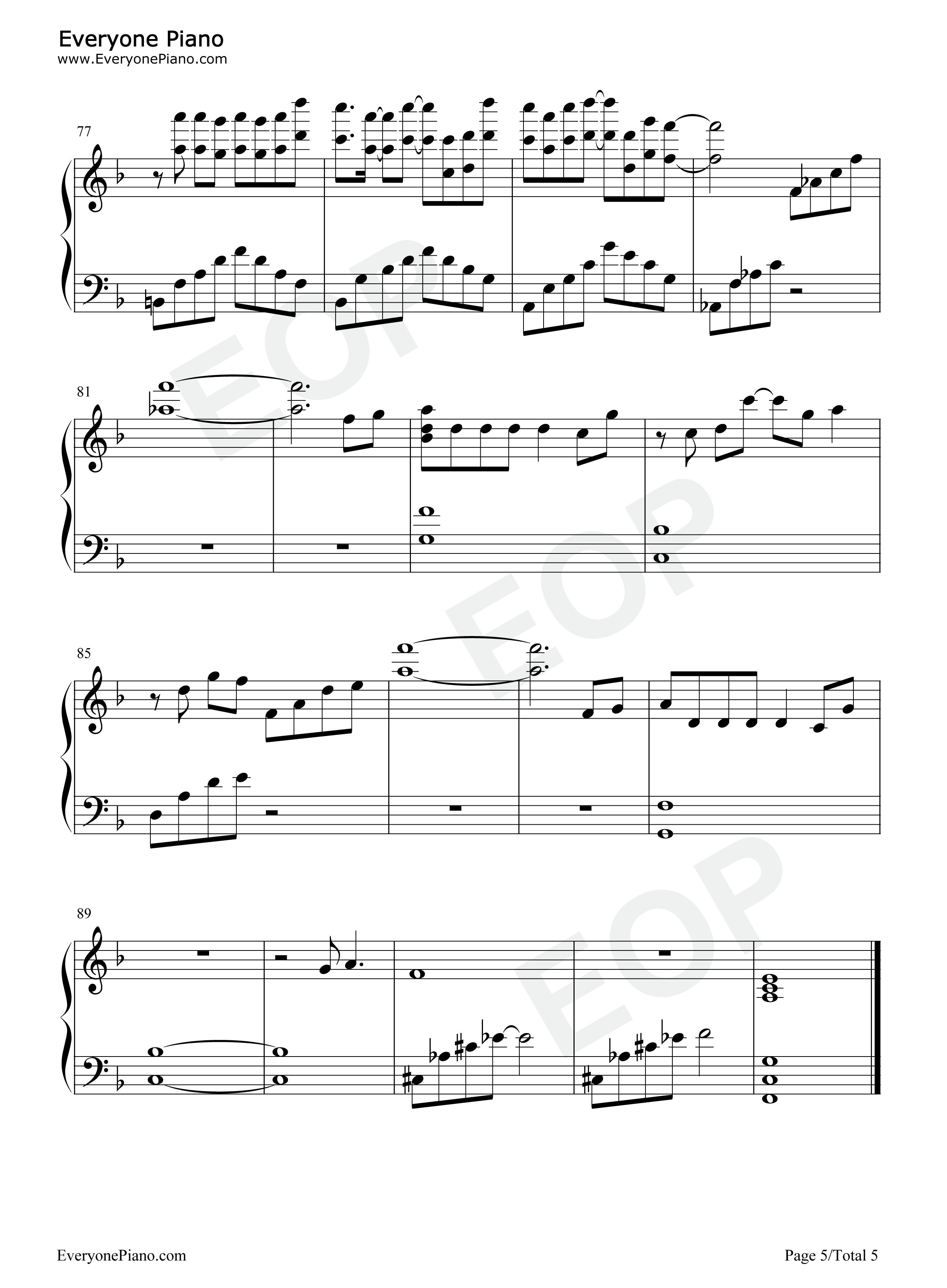 阿楚姑娘钢琴谱_梁凡