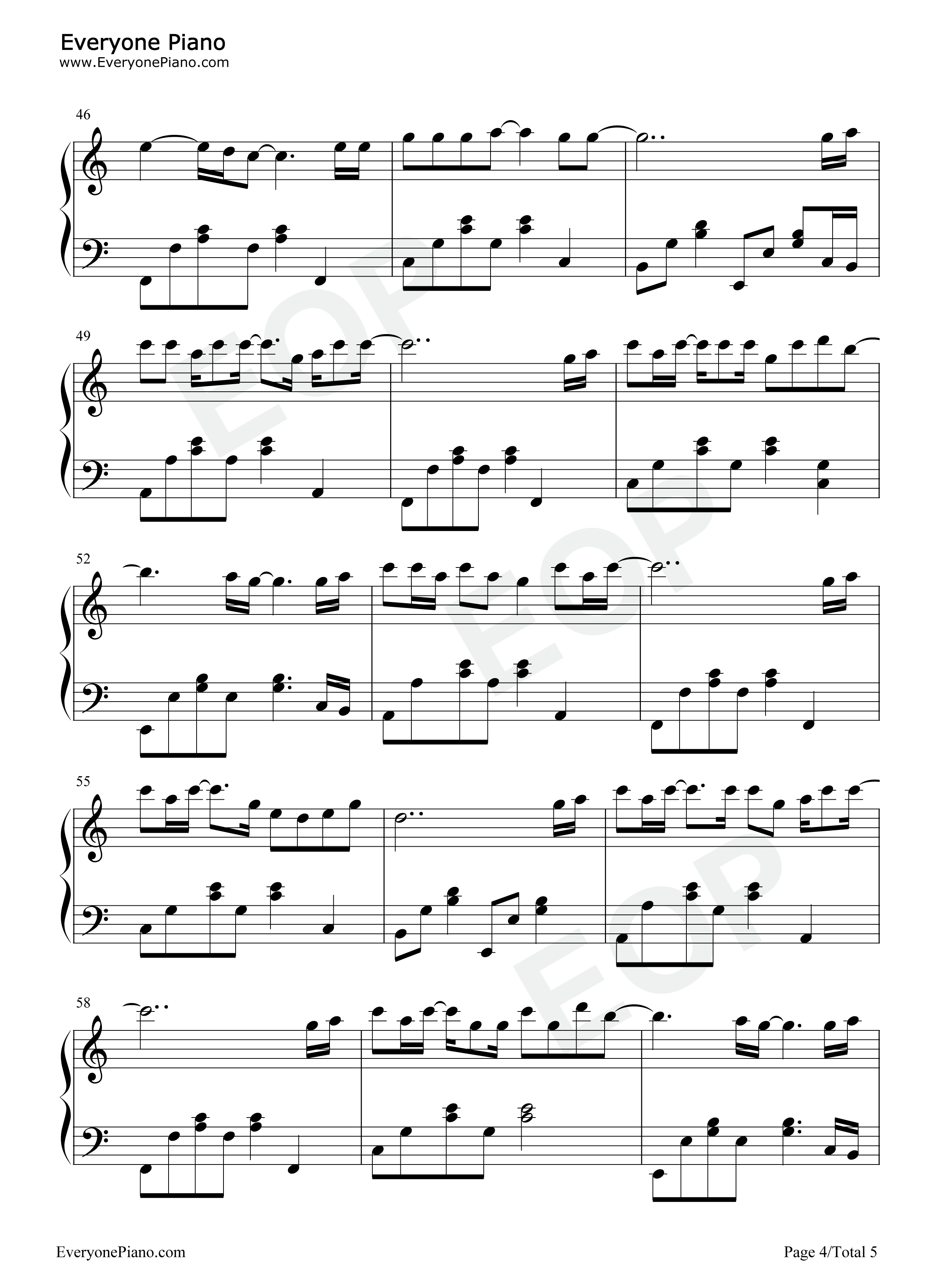 十八钢琴谱_陈雪凝