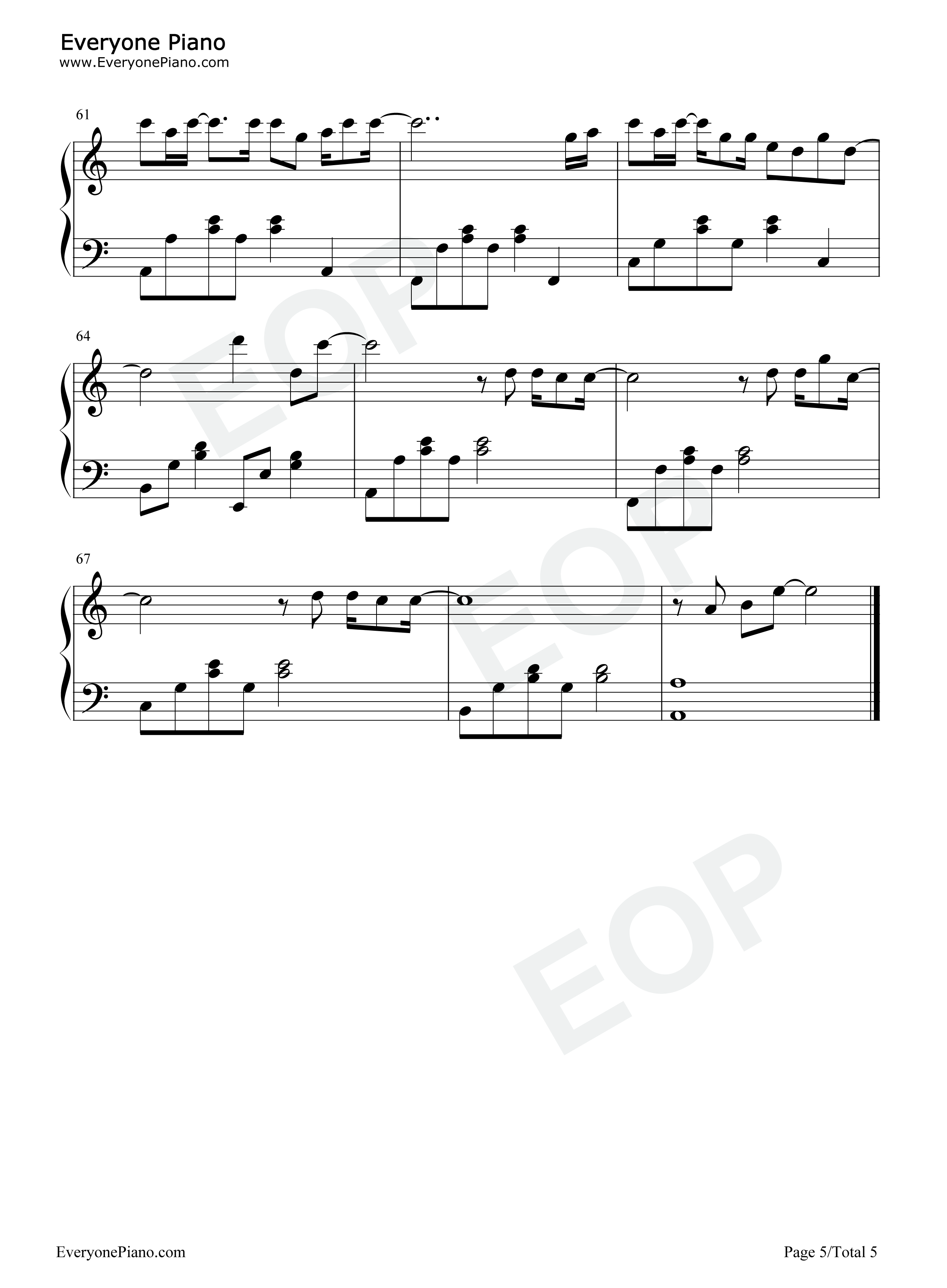 十八钢琴谱_陈雪凝