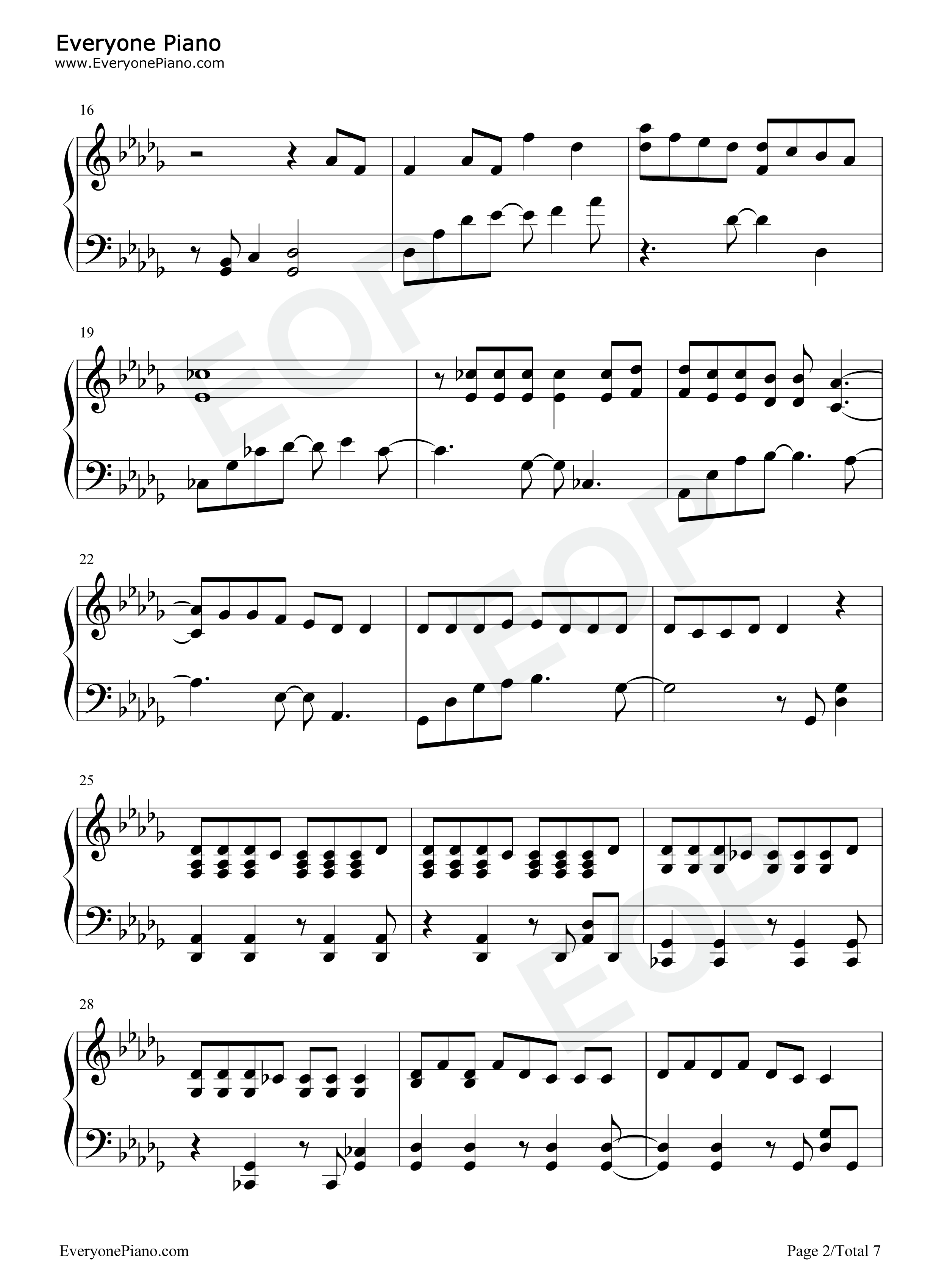 Ah_Puh钢琴谱_李知恩_IU