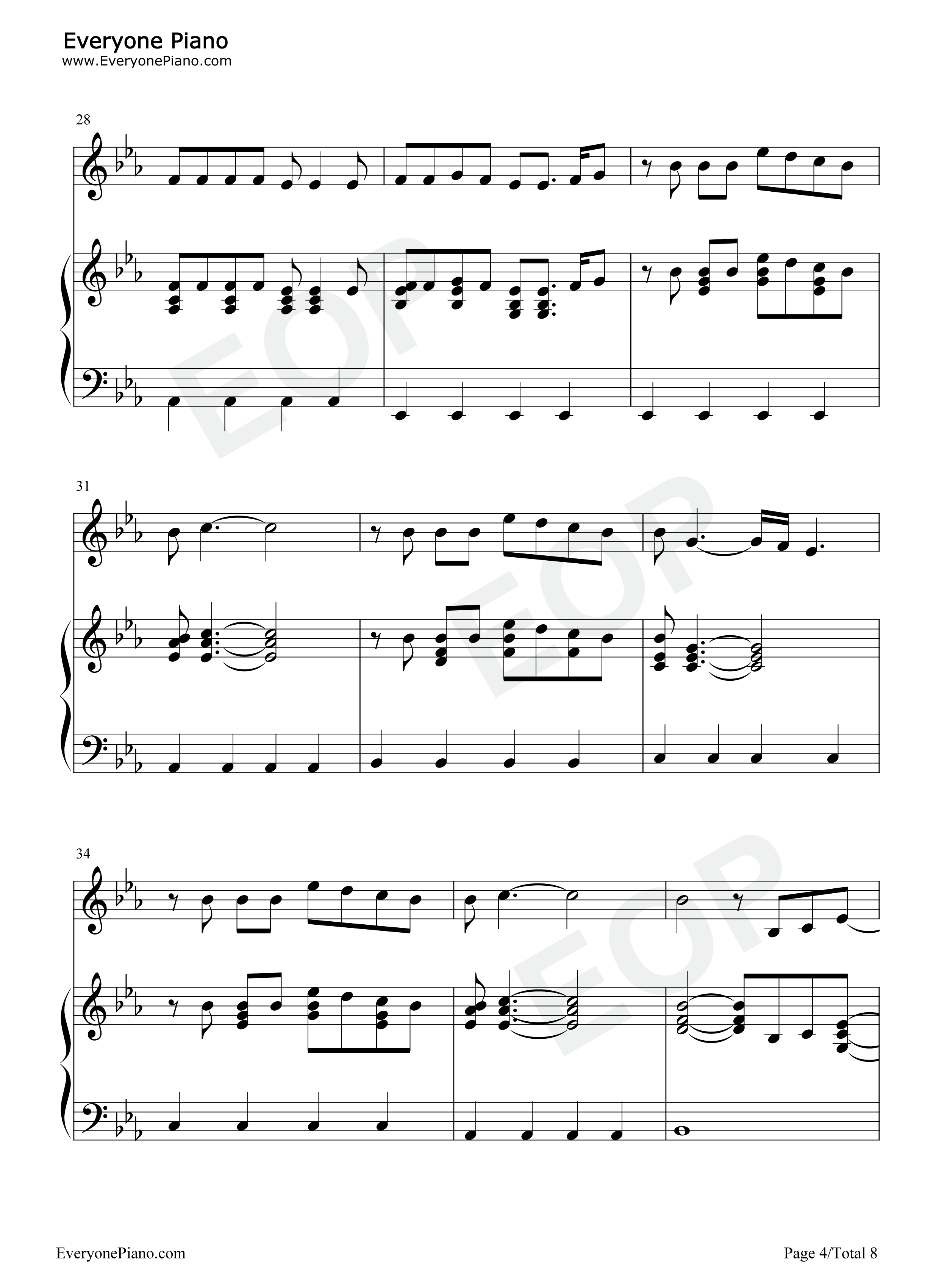 In_the_Mirror钢琴谱_Demi_Lovato