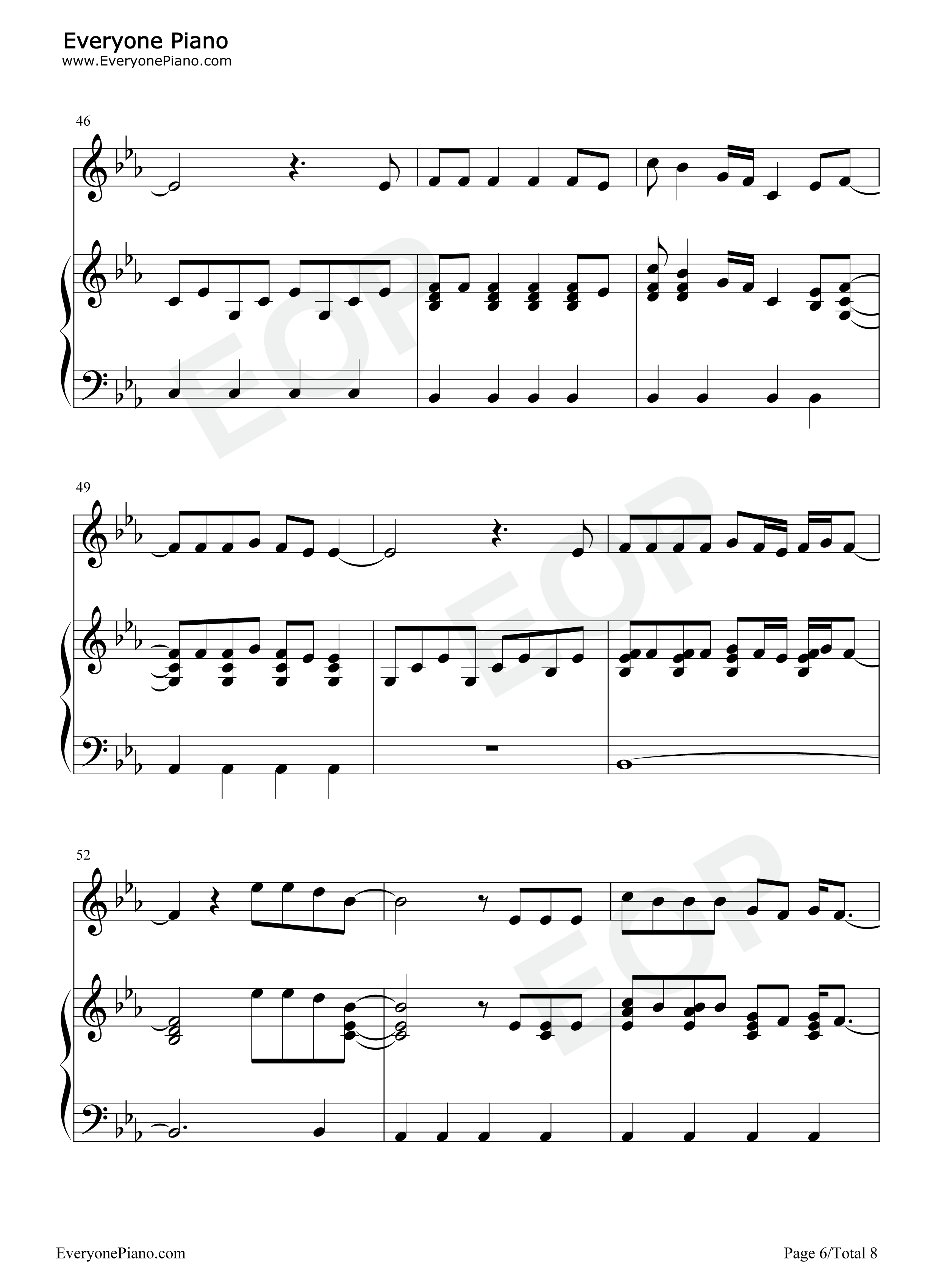 In_the_Mirror钢琴谱_Demi_Lovato