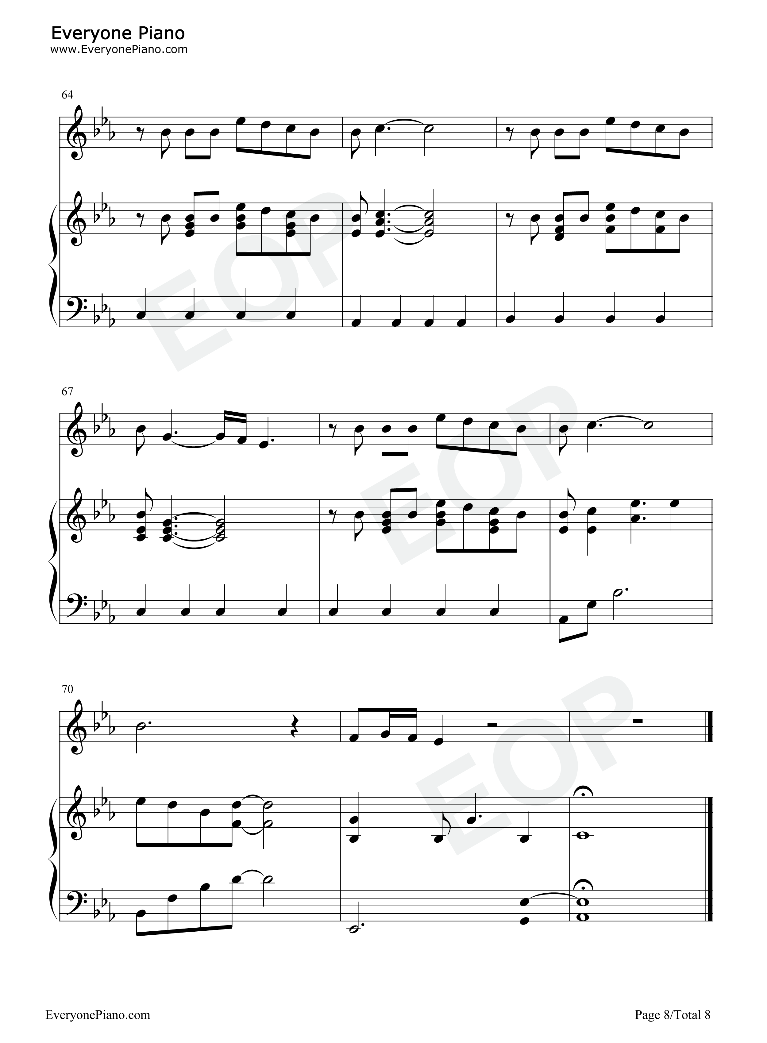 In_the_Mirror钢琴谱_Demi_Lovato