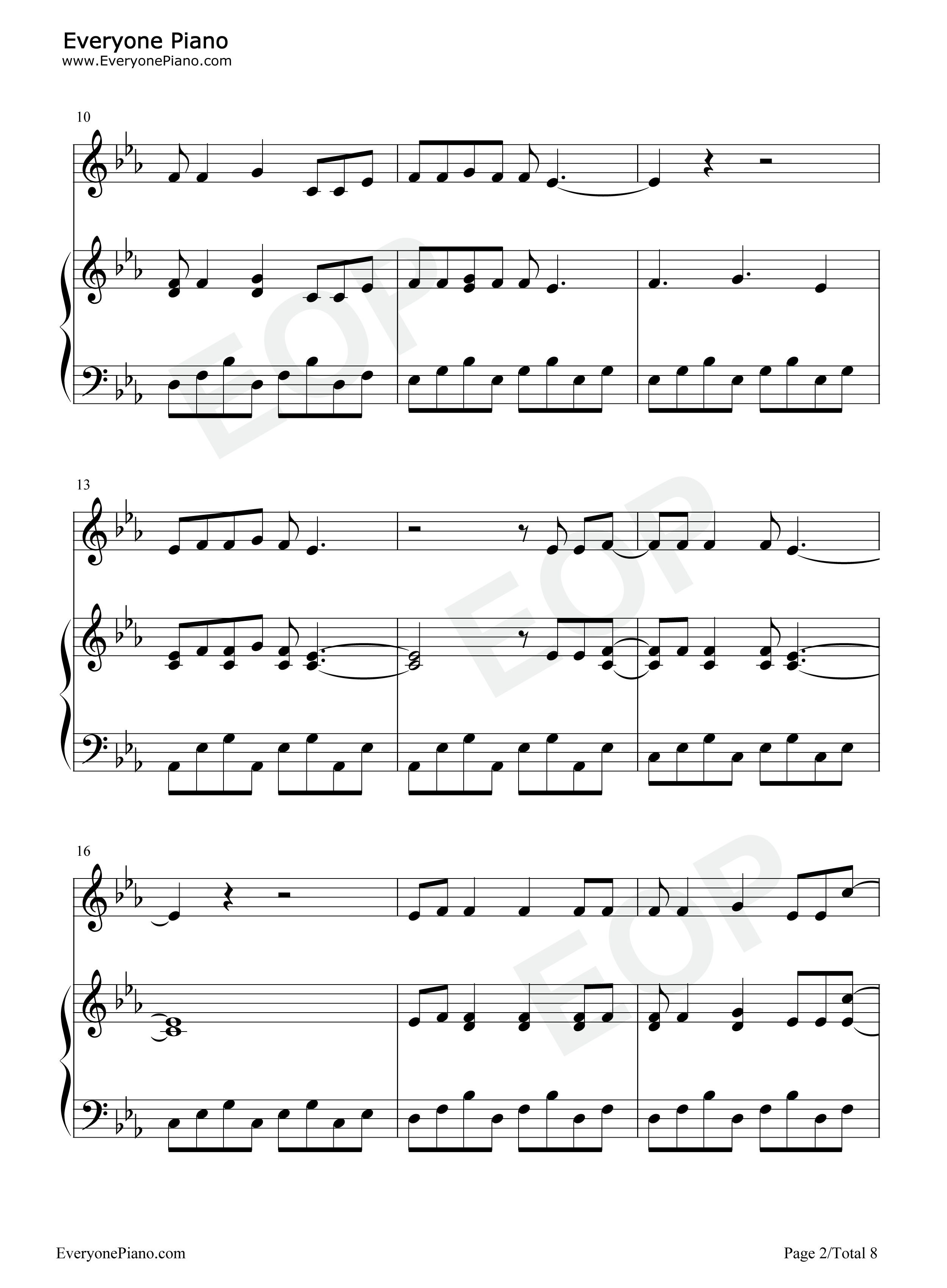 In_the_Mirror钢琴谱_Demi_Lovato