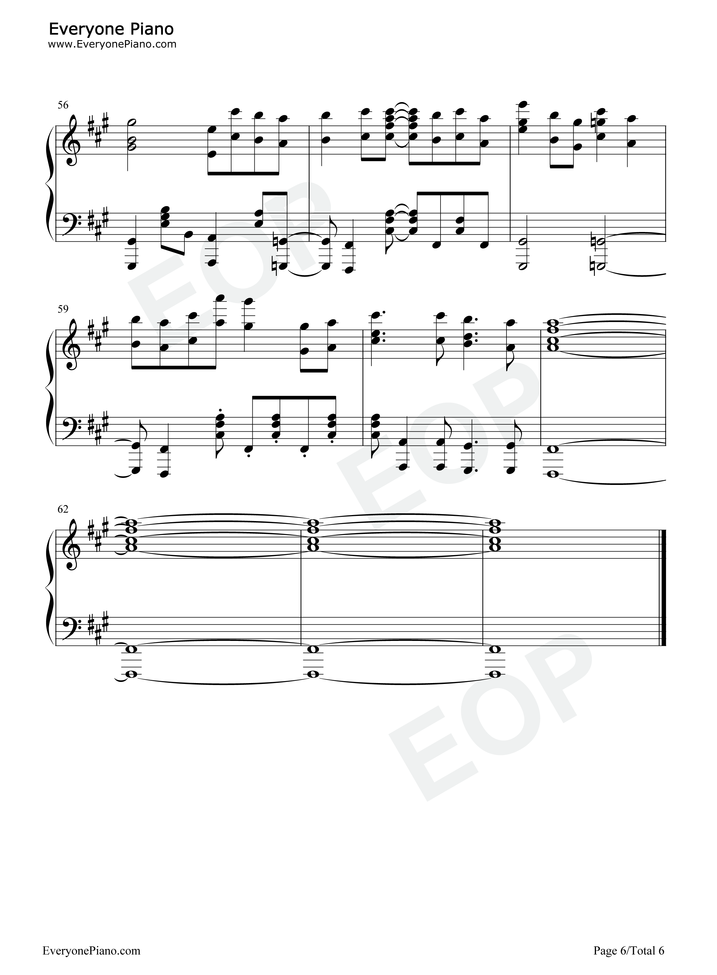 永遠のAria钢琴谱_雨宫天