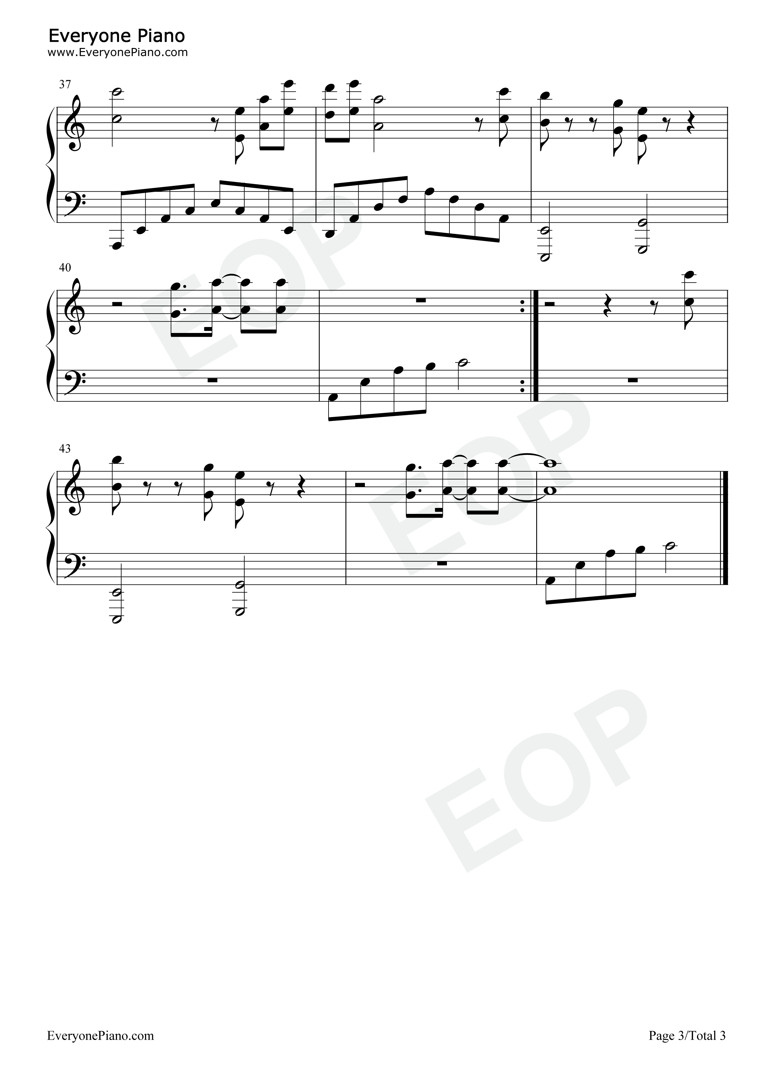 问花钢琴谱_周深