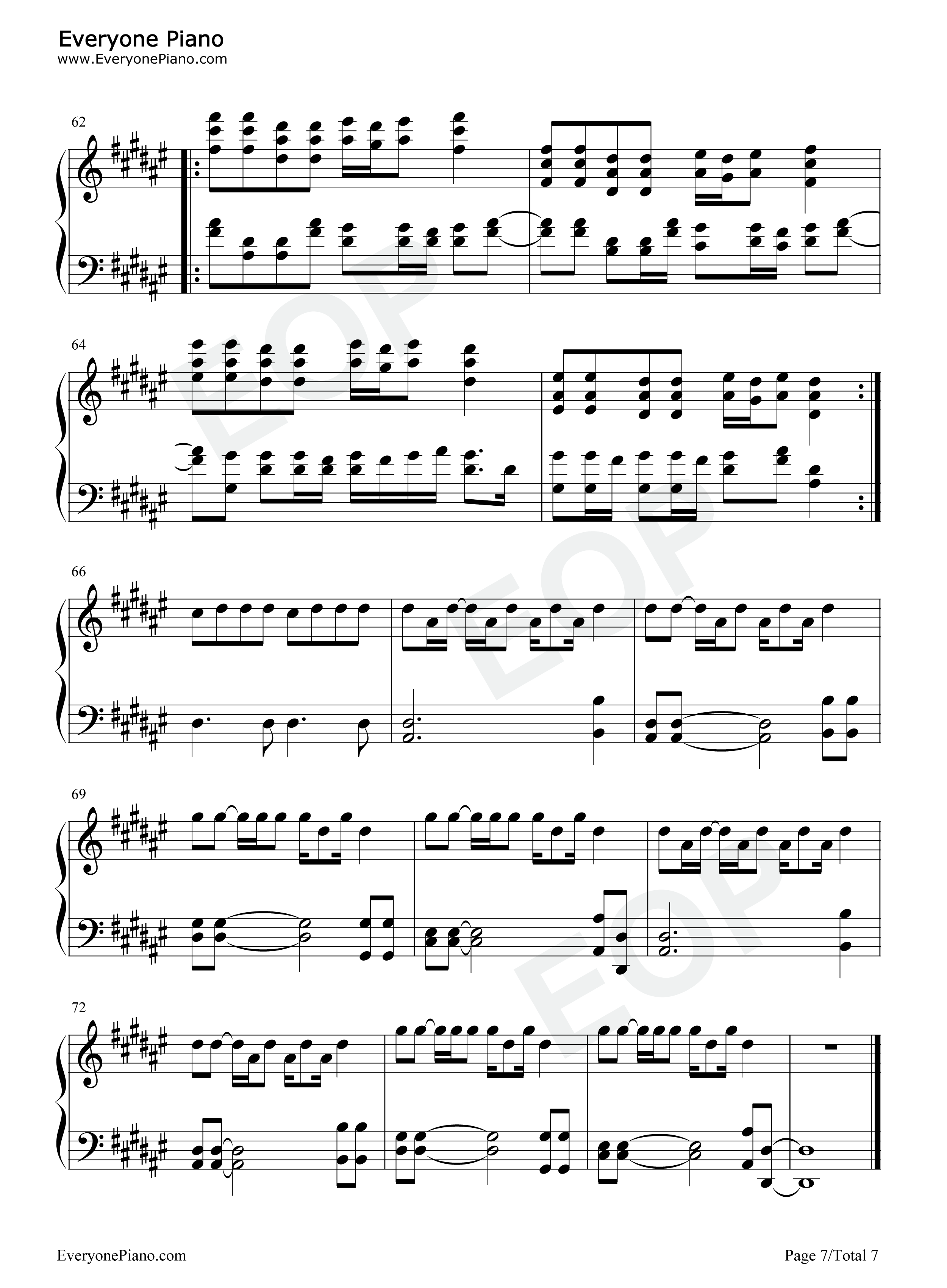 乱舞春秋钢琴谱_周杰伦