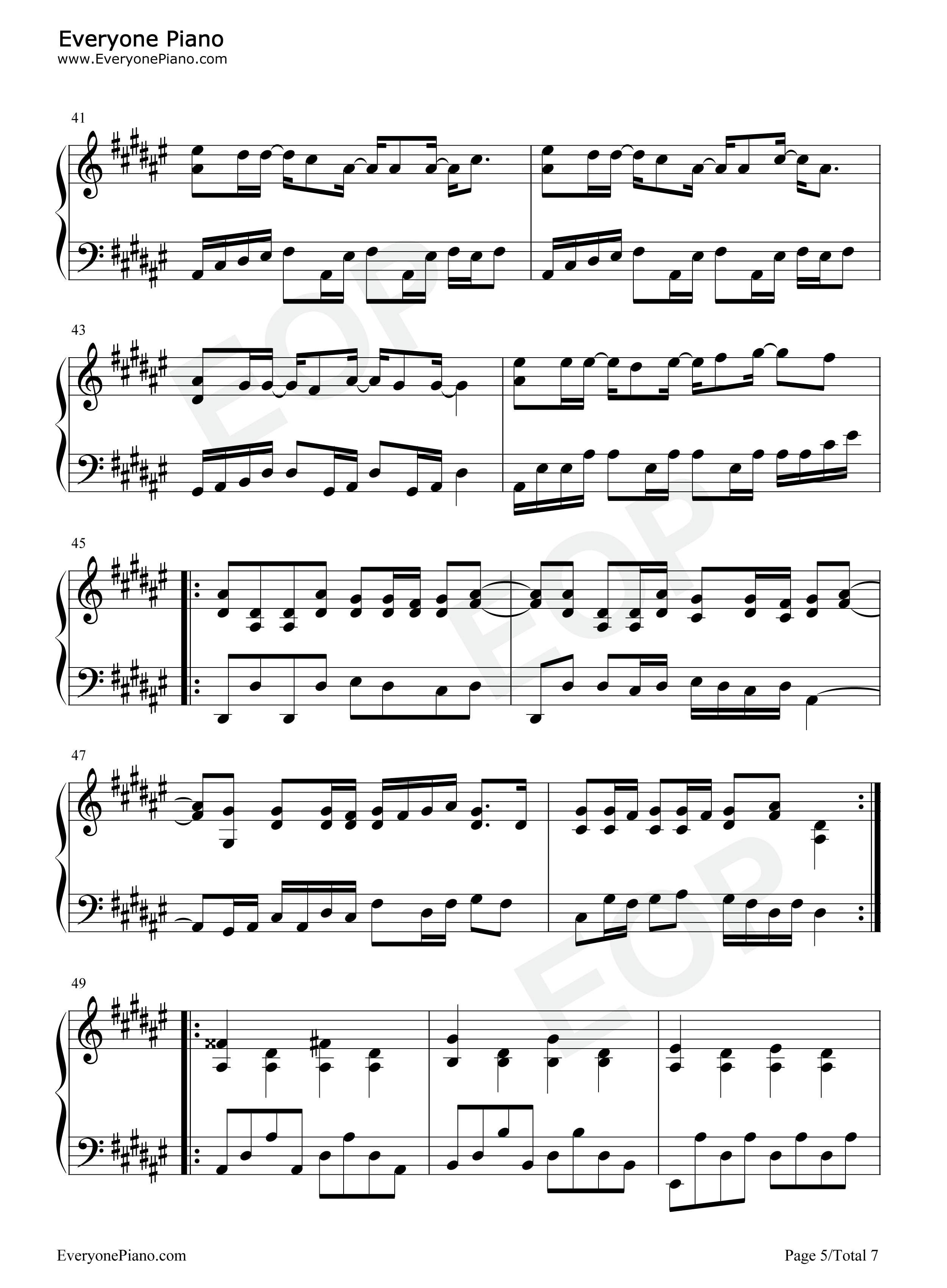 乱舞春秋钢琴谱_周杰伦