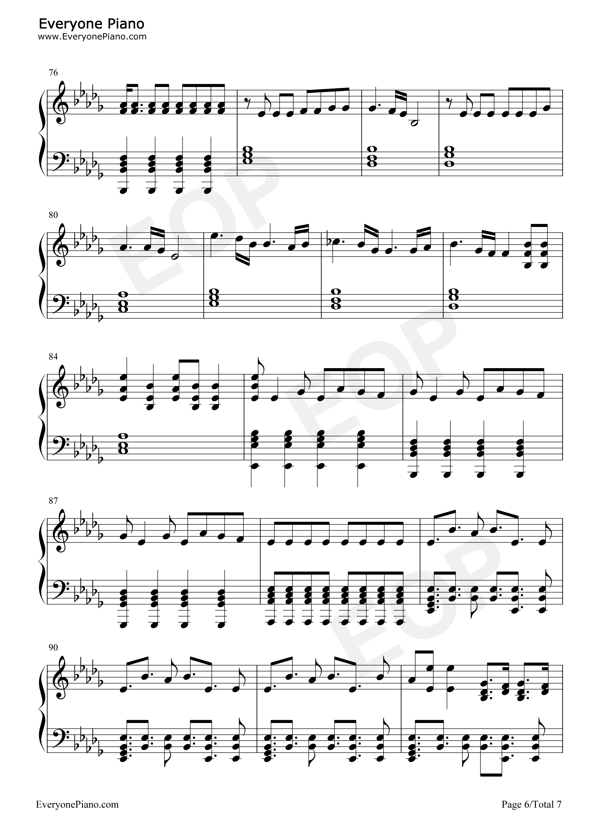 PTT_Paint_the_Town钢琴谱_本月少女_Loona