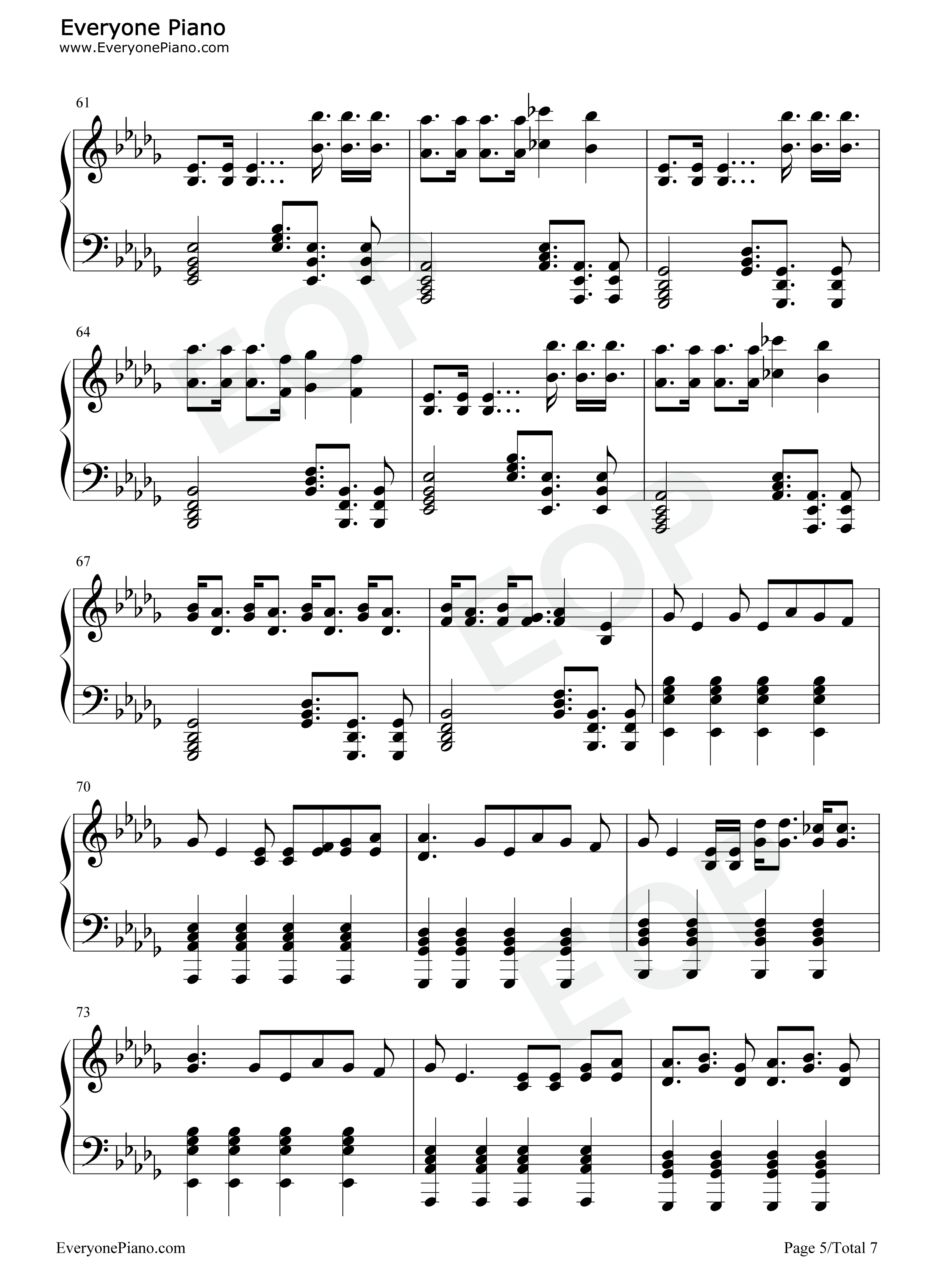 PTT_Paint_the_Town钢琴谱_本月少女_Loona