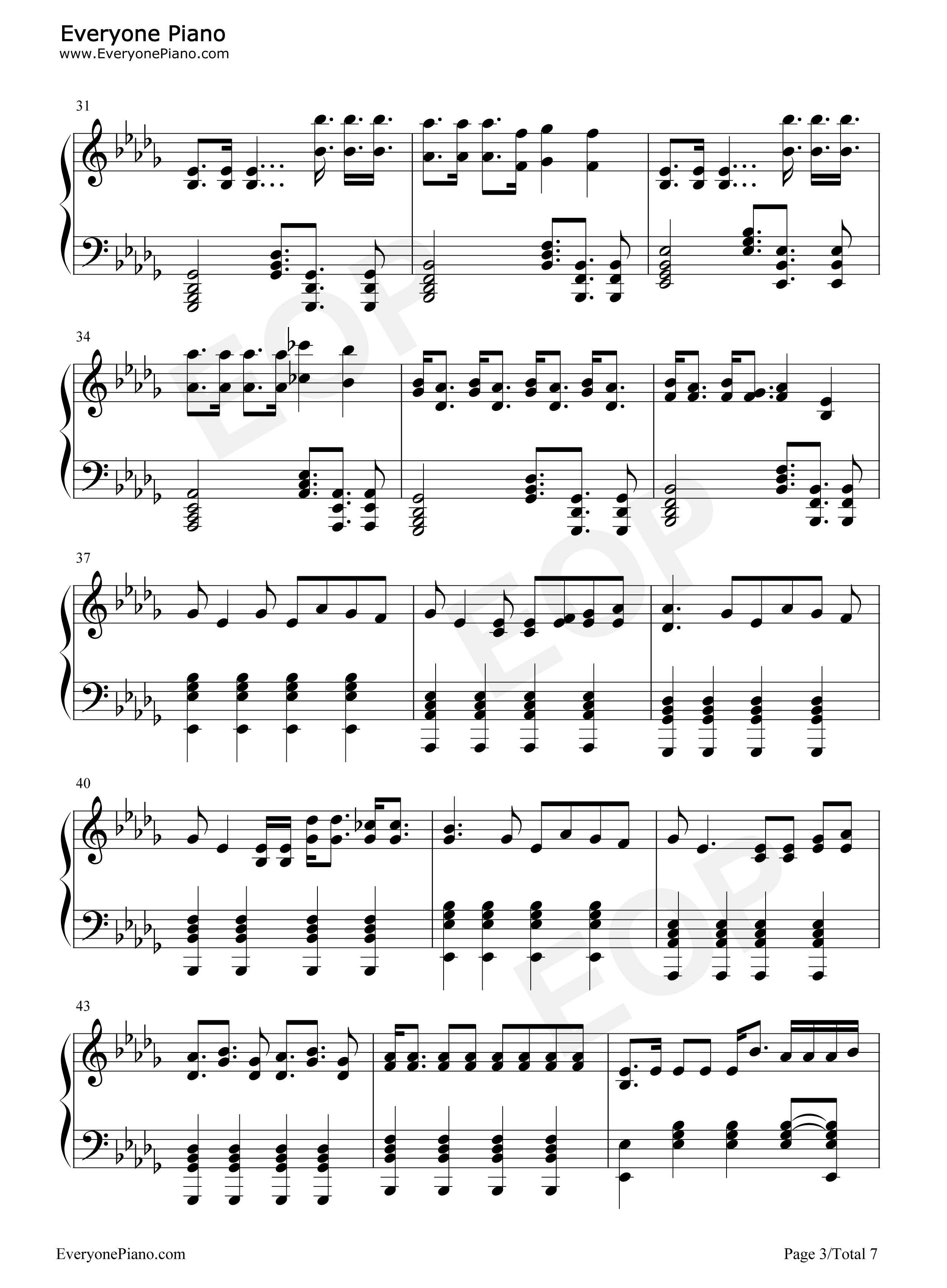 PTT_Paint_the_Town钢琴谱_本月少女_Loona