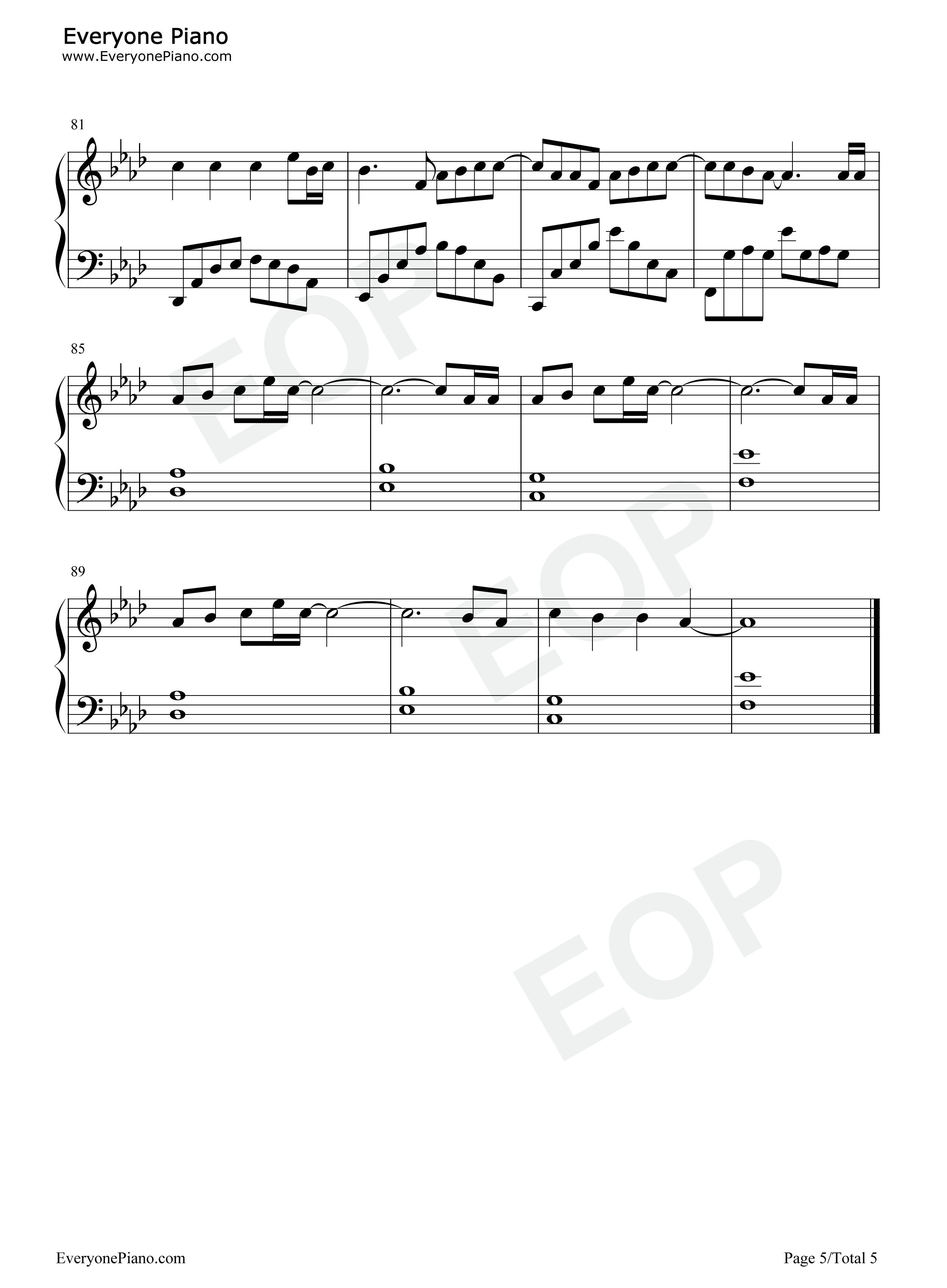 风吹一夏钢琴谱_DP龙猪_Swei水_Rays陈袁