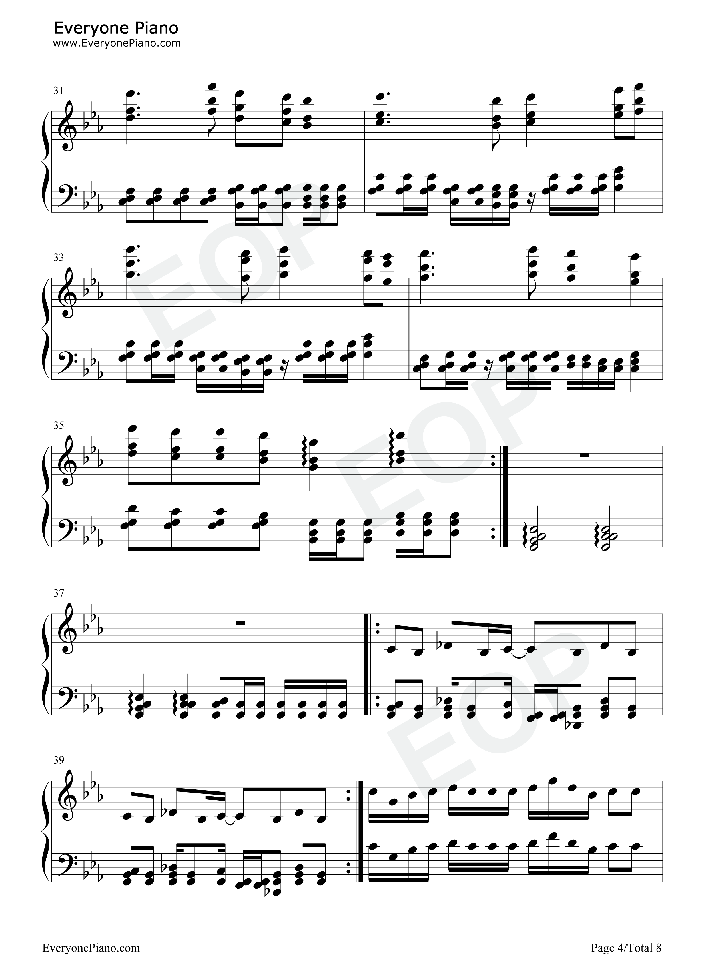 龙拳钢琴谱_周杰伦