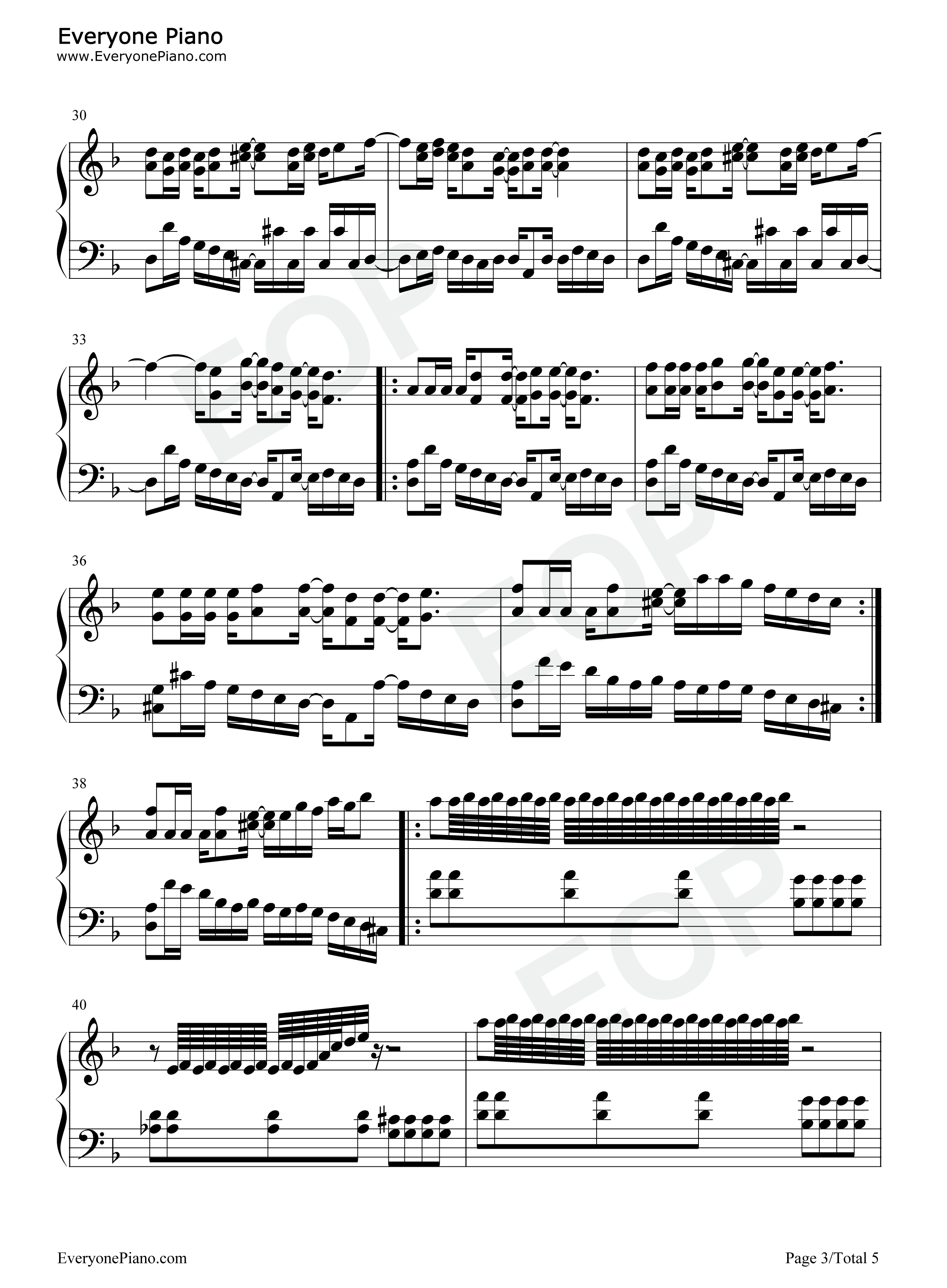 完美主义钢琴谱_周杰伦