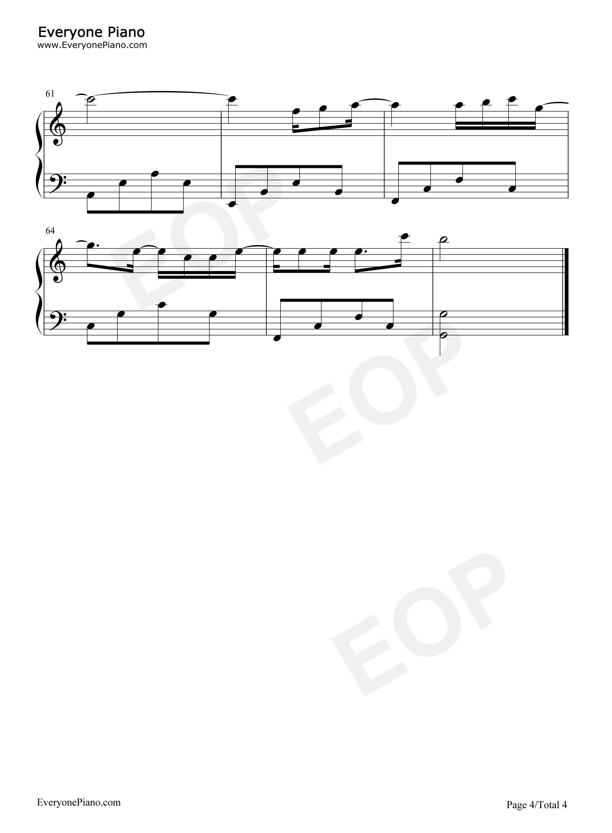 New_Boy钢琴谱_房东的猫_朴树