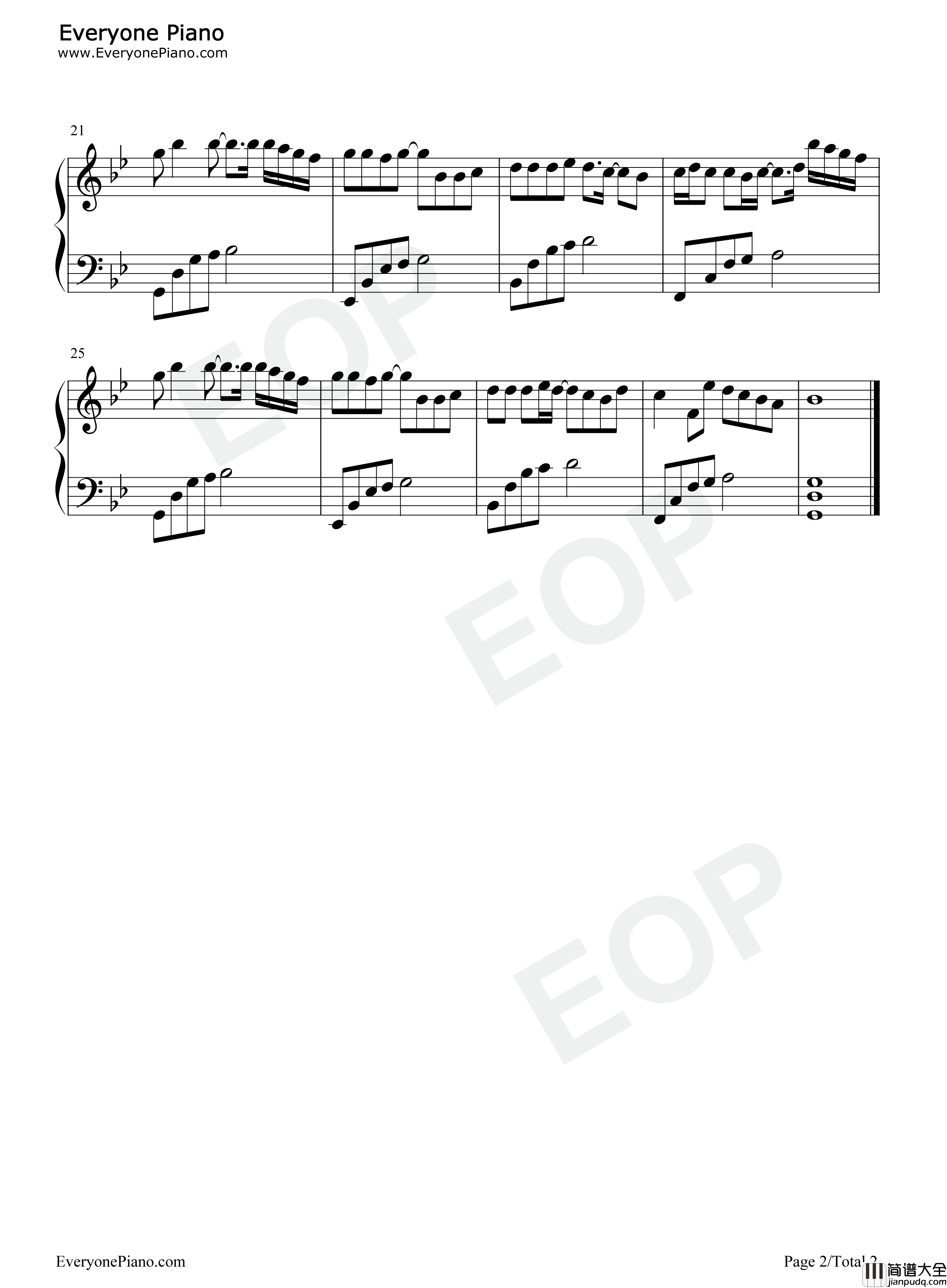 时光背面的我钢琴谱_刘至佳_韩瞳