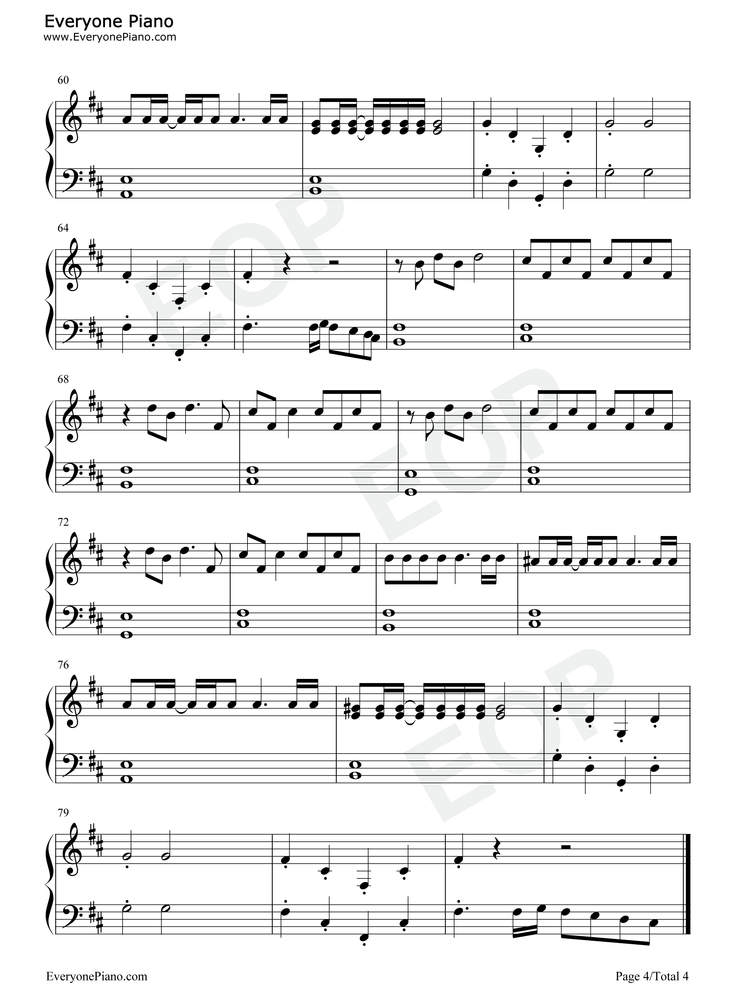 Bills_Bills_Bills钢琴谱_Destiny's_Child