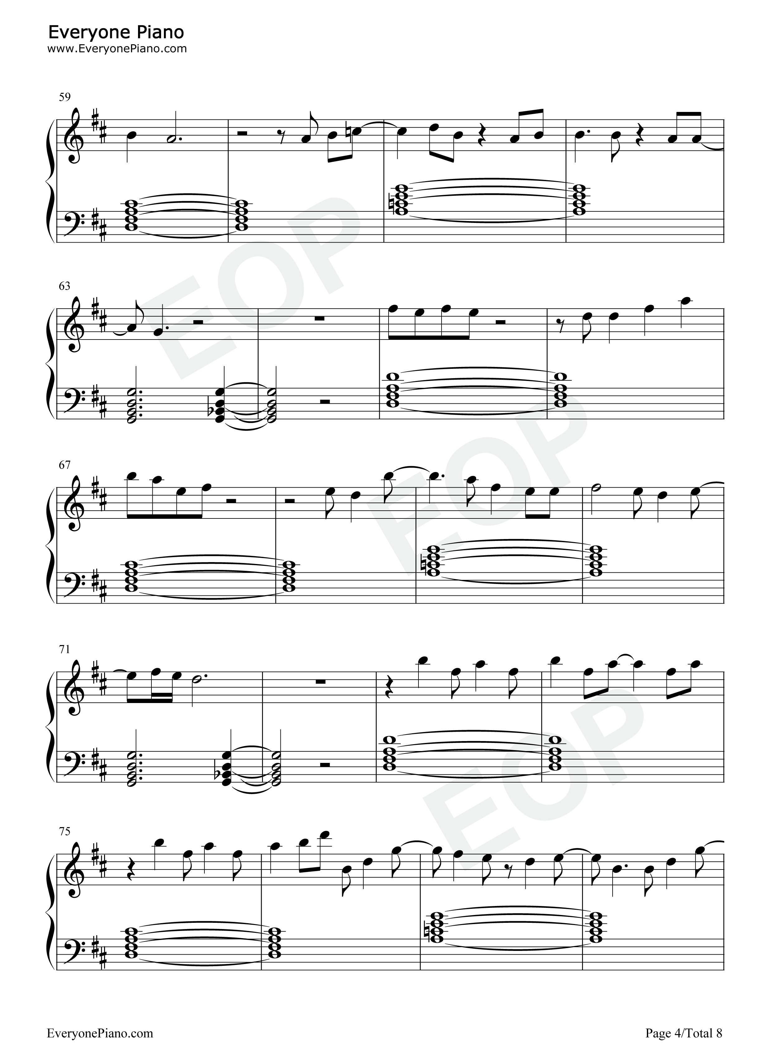 Just_For_a_Moment钢琴谱_Olivia_Rodrigo_Joshua_Bassett